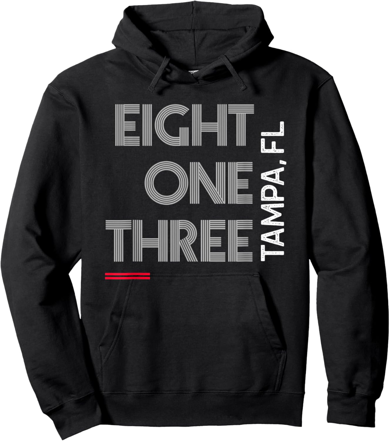 Area Code 813 Tampa Florida City Area Code Gifts Hoodie - Hoodie | Black