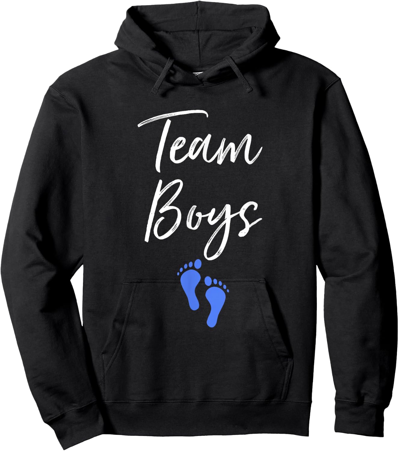 Team Boys Twin Gender Reveal Party For Twins Hoodie - Hoodie | Black