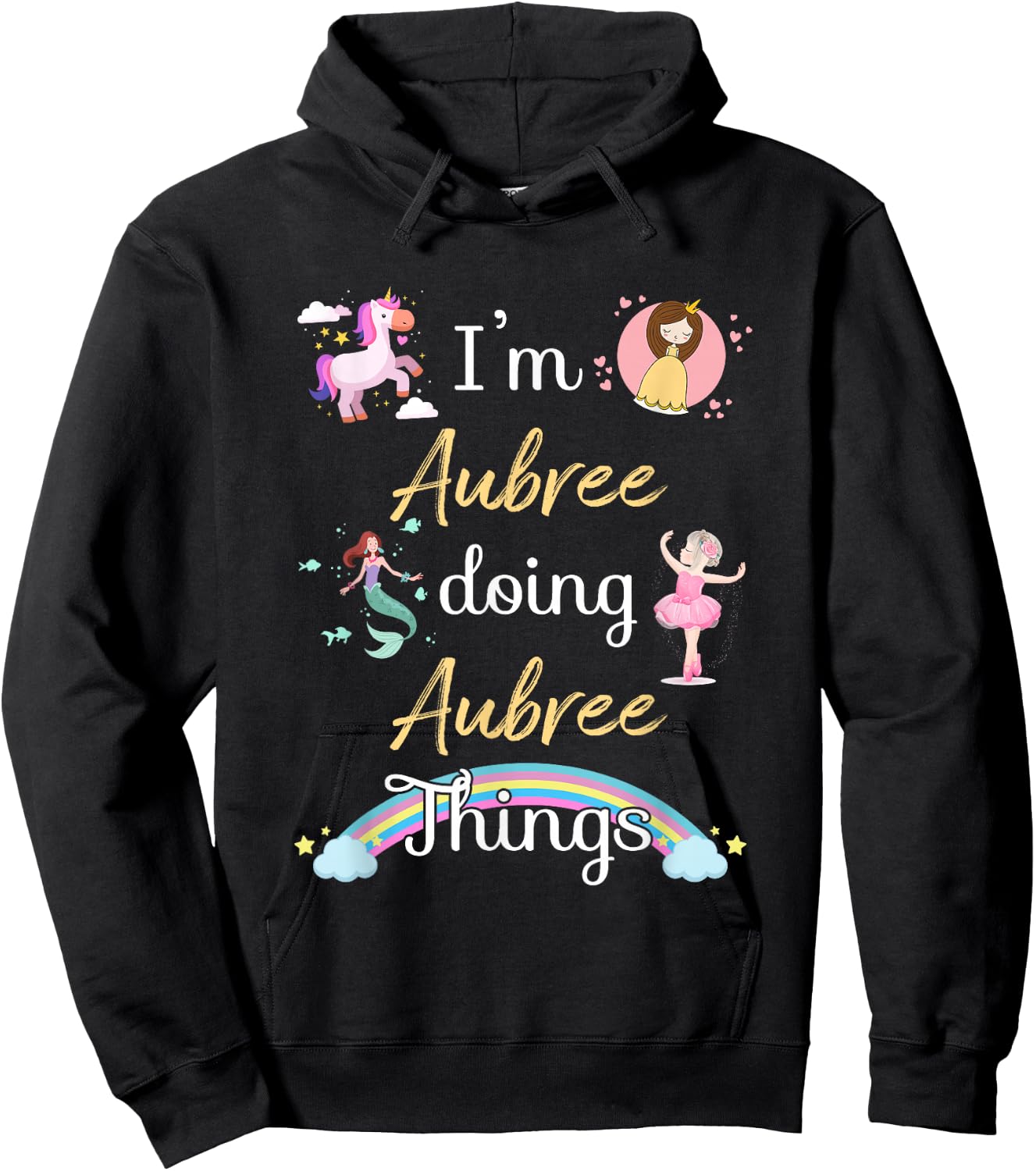 I'm AUBREE Doing AUBREE things Funny Name Hoodie - Hoodie | Black