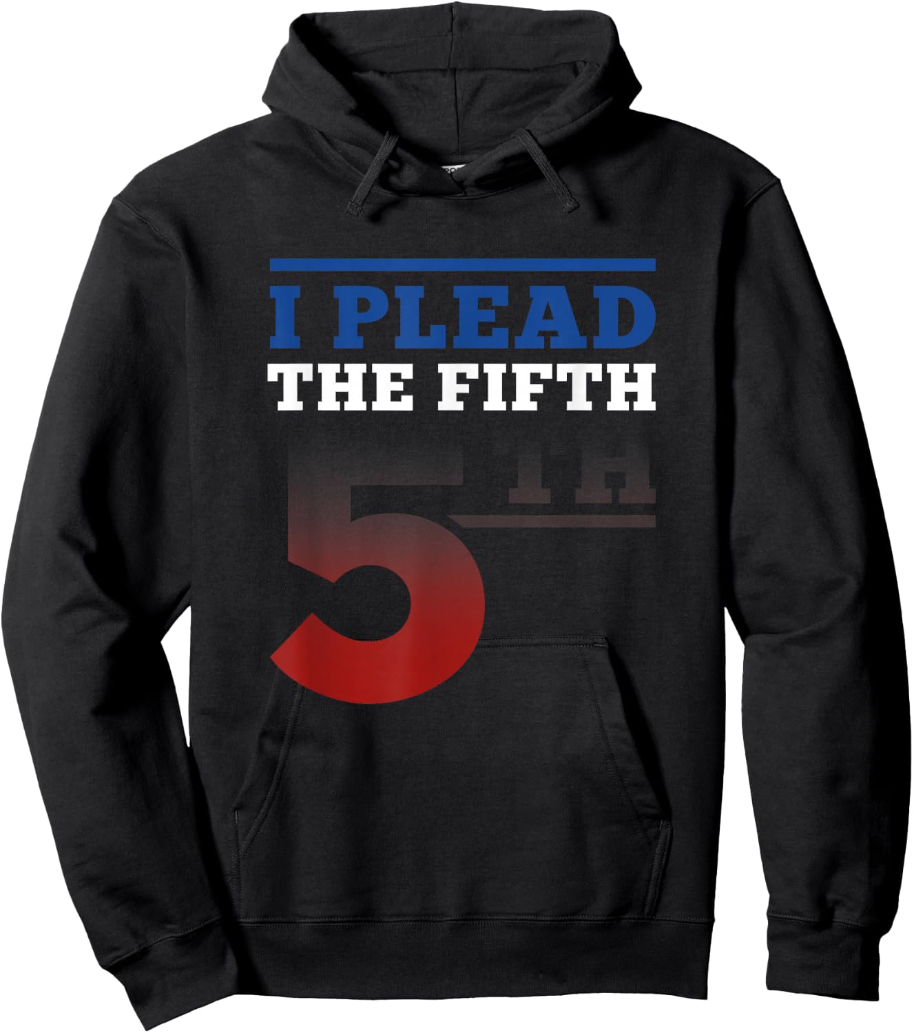I Plead Fifth 5th Amendment Constitution Rights print Hoodie - Hoodie | Black