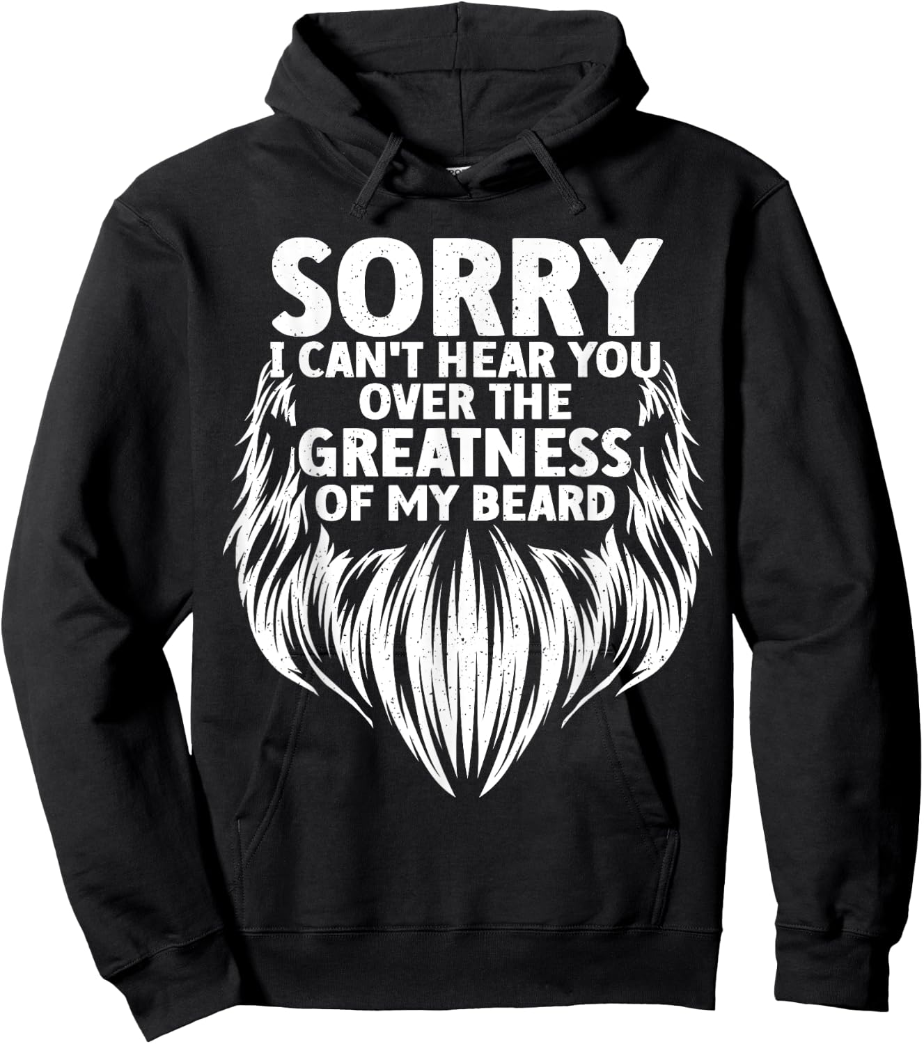 Cute Beard Design Boys Facial Hair Bearded Beard Hoodie - Hoodie | Black