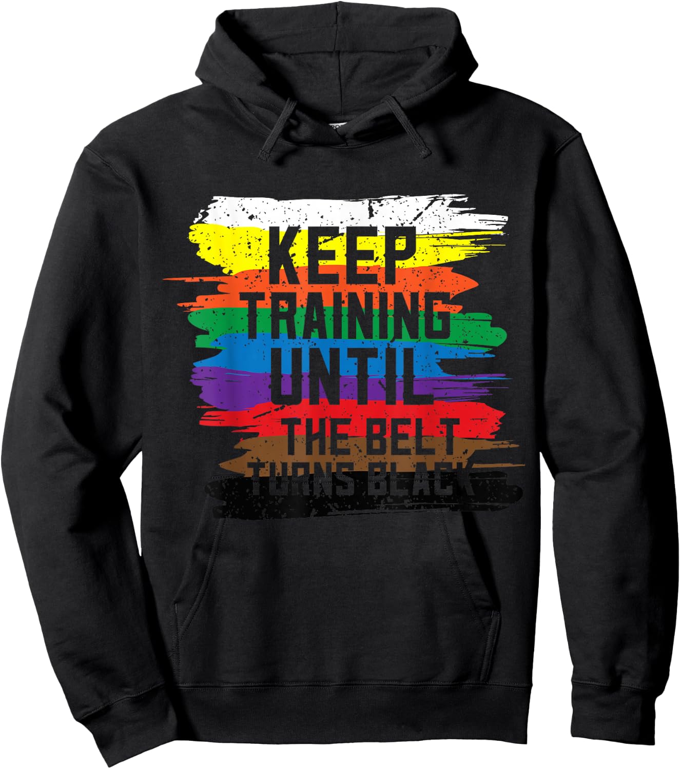 Black Belt Martial Art Training Karate Tae Kwon Do Kick Hoodie - Hoodie | Black