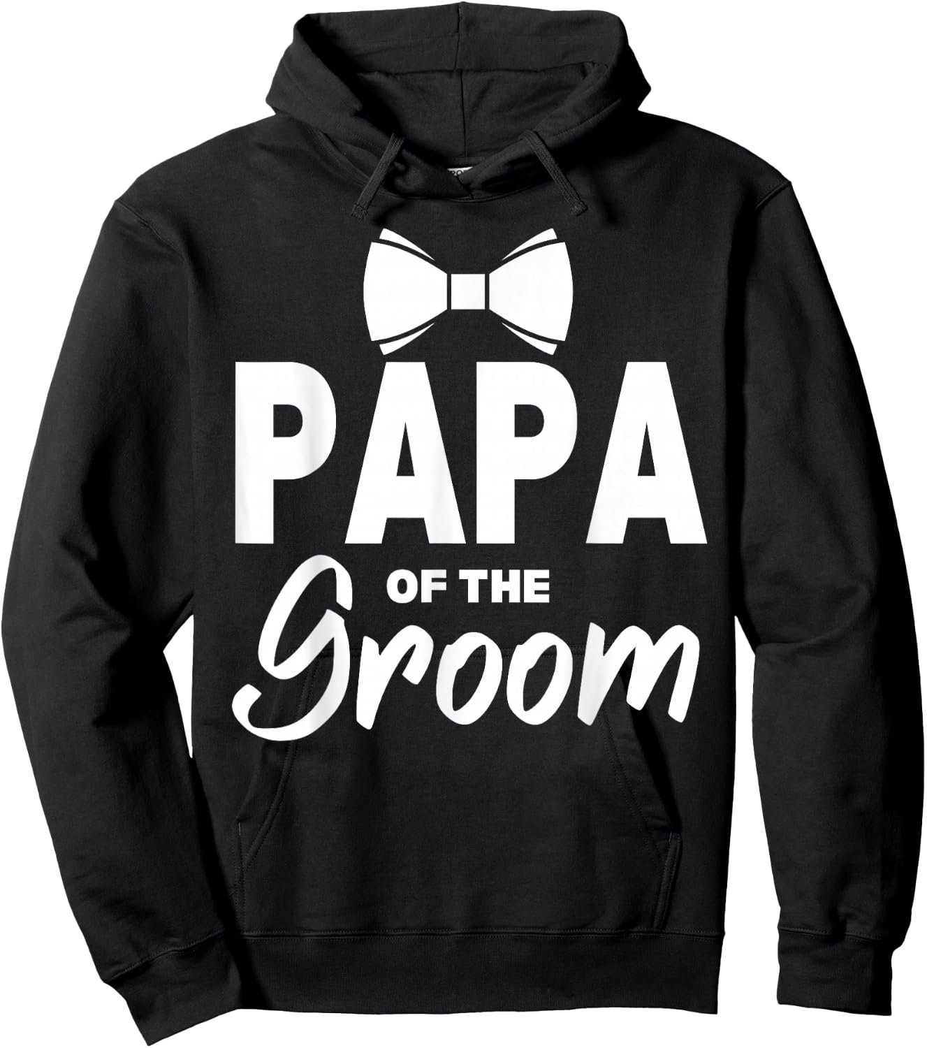 Papa of the Groom Wedding Party Family Costume Daddy Hoodie - Hoodie | Black