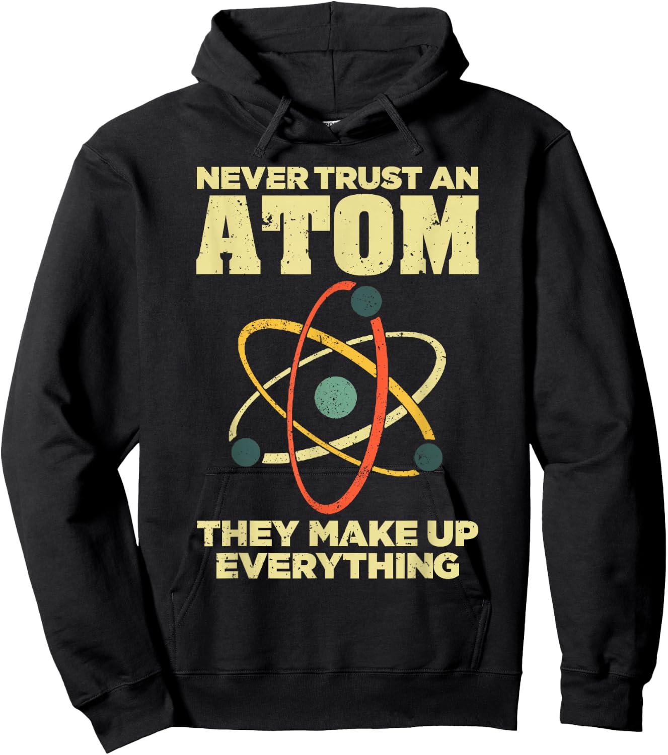 Funny Atom Art Men Women Stem Molecule Chemistry Teacher Hoodie - Hoodie | Black