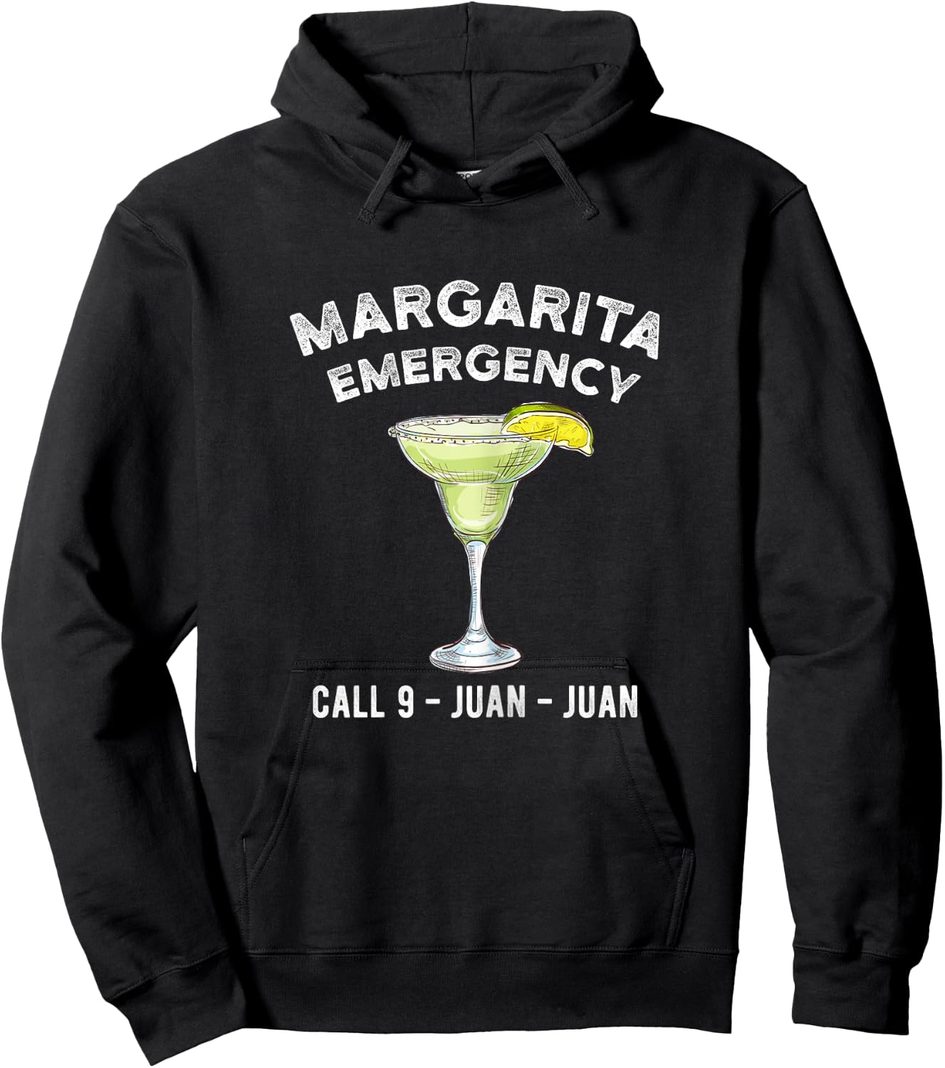 Cocktail Cinco de Mayo Margarita Emergency Call 9 Juan Juan Hoodie - Hoodie | Black