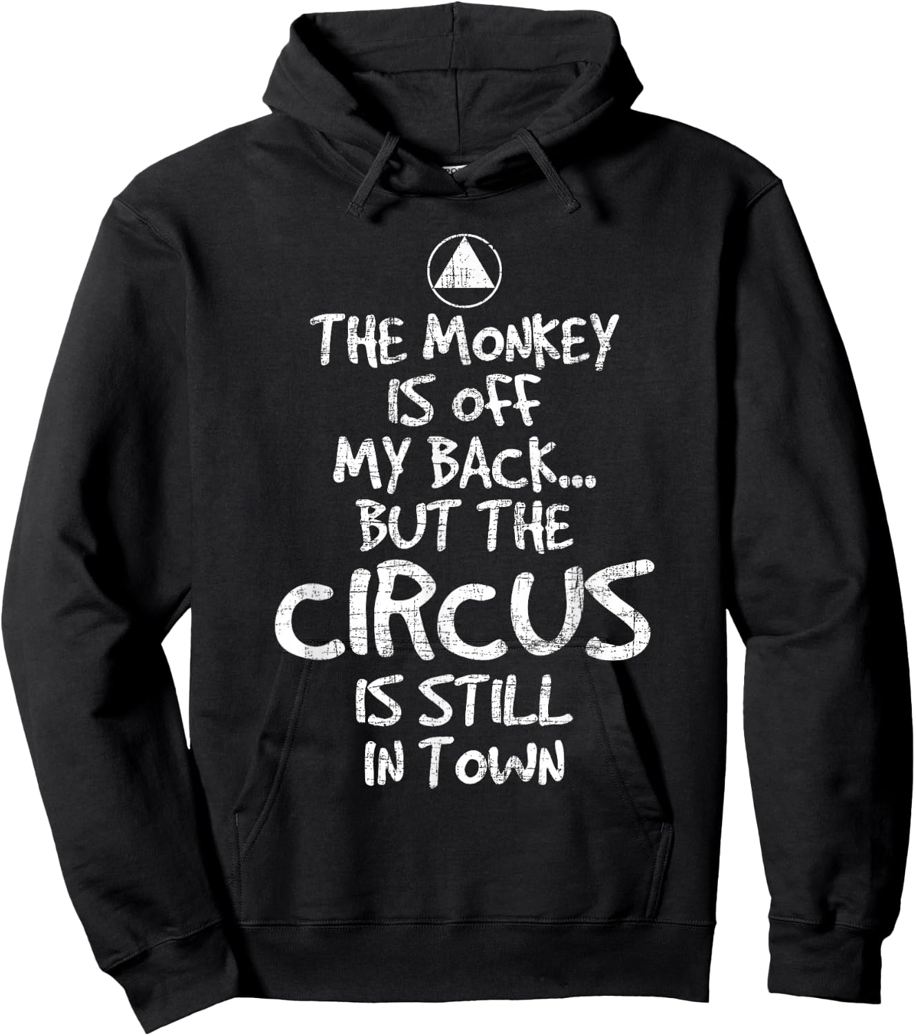 The Monkey Is Off My Back - Sobriety Anniversary Sober AA NA Hoodie - Hoodie | Black