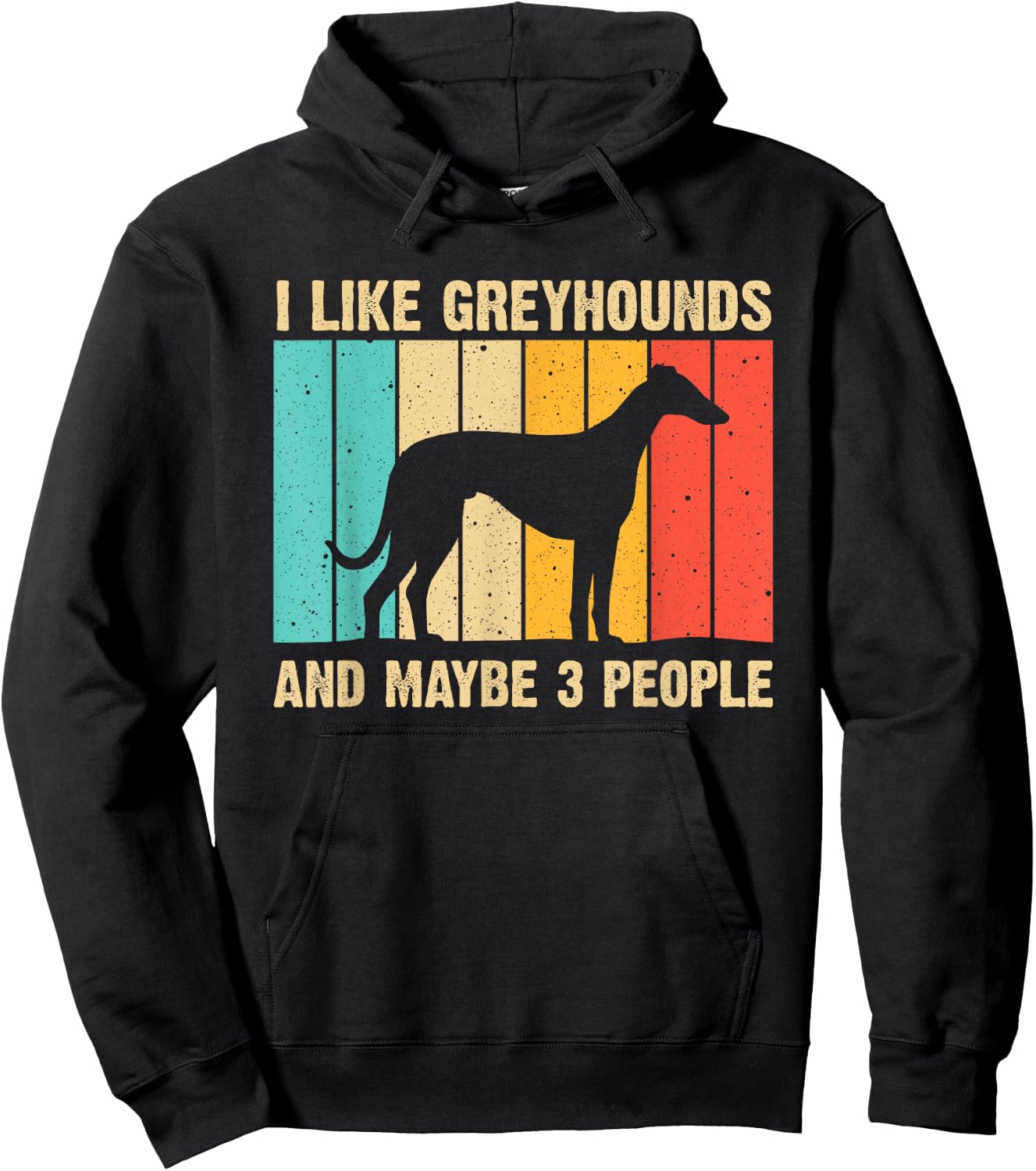 Funny Greyhound Design Men Women Italian Greyhound Dog Lover Hoodie - Hoodie | Black