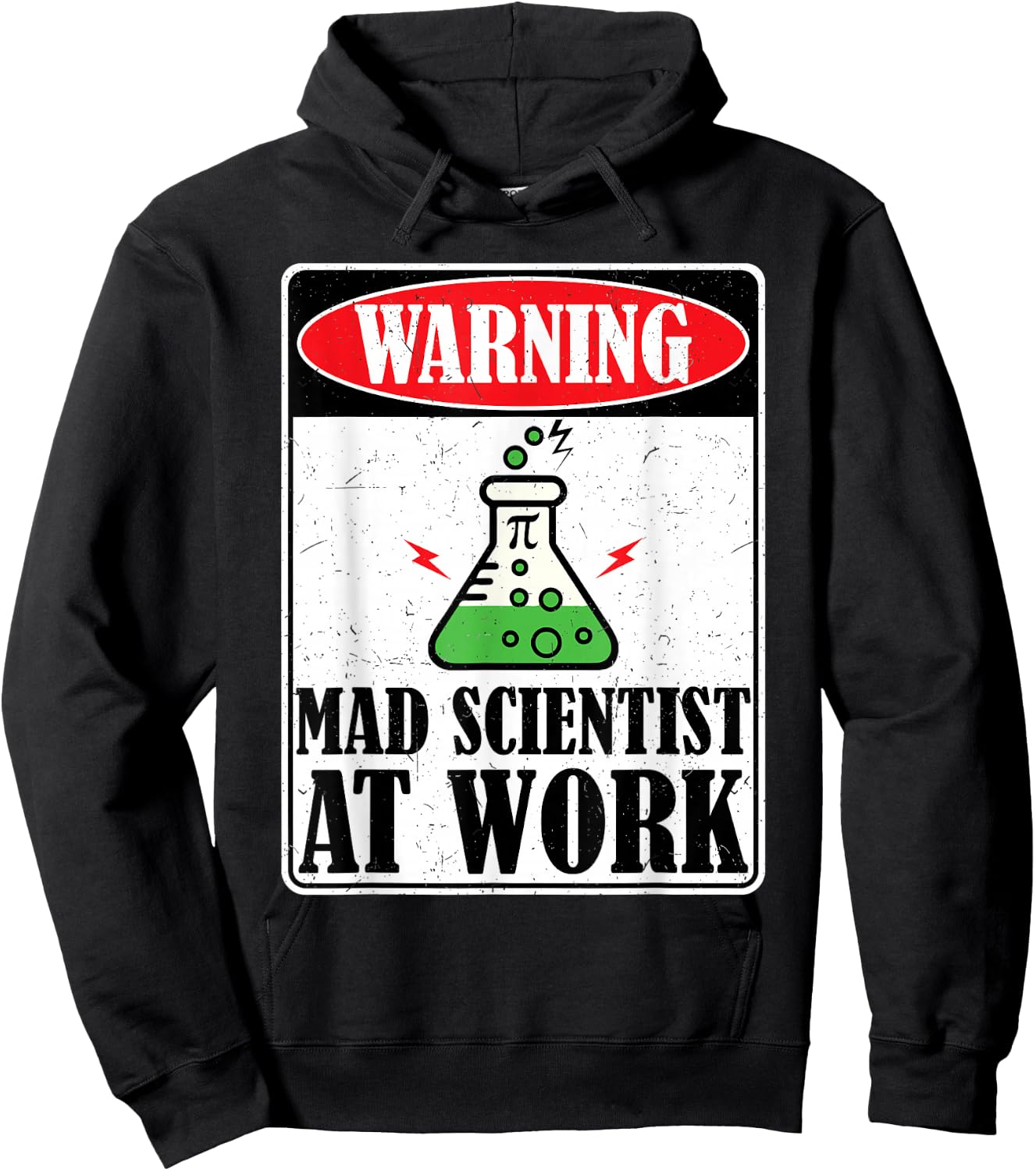 Mad Scientist at Work Funny Chemistry Science Teacher Hoodie - Hoodie | Black