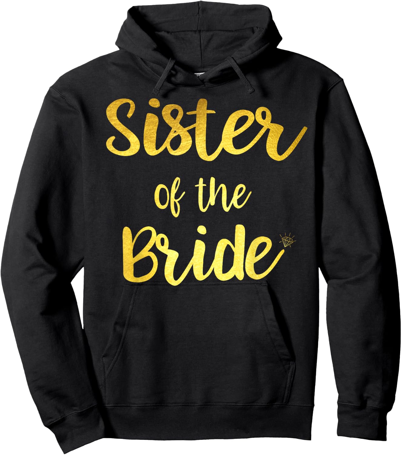Sister Of The Bride Wedding Party Hoodie - Hoodie | Black