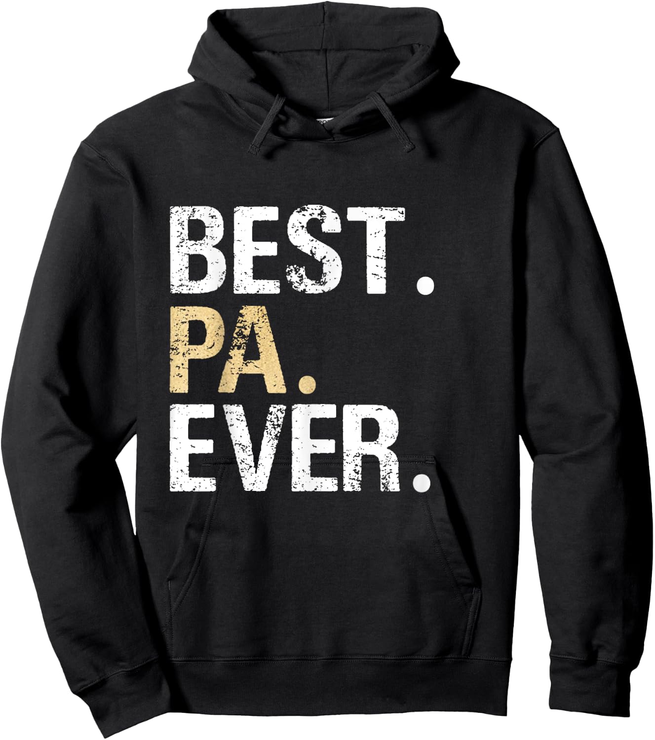 Pa Gift from Granddaughter Grandson Best Pa Hoodie - Hoodie | Black