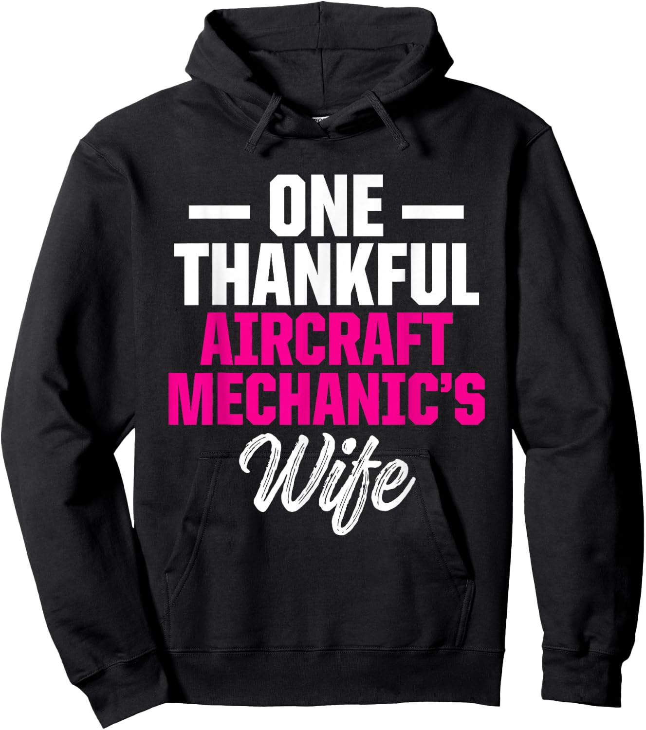 Aircraft Mechanic Wife Maintenance Technician Hoodie - Hoodie | Black