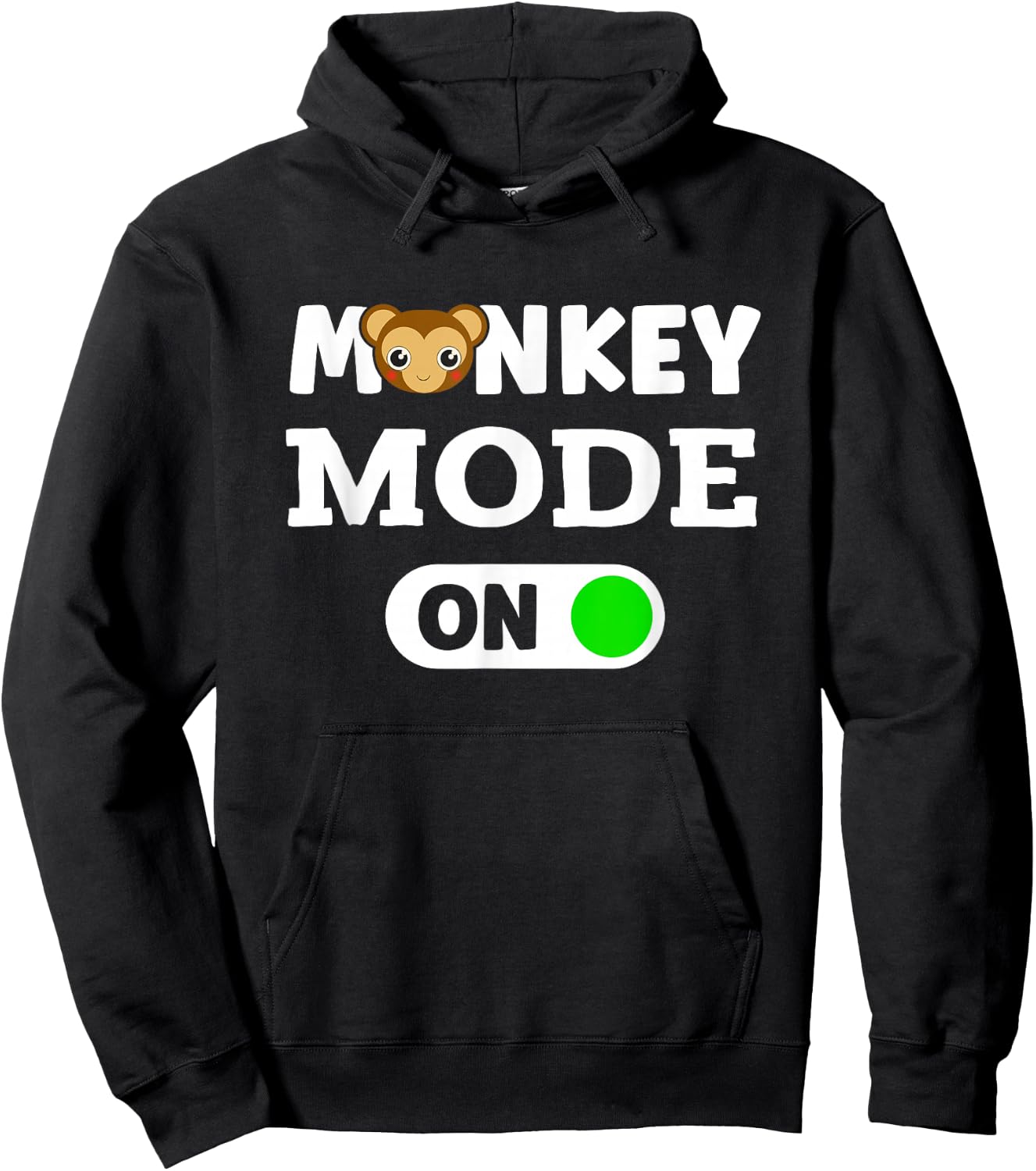Monkeys Animal Monkey Mode On Hoodie - Hoodie | Black