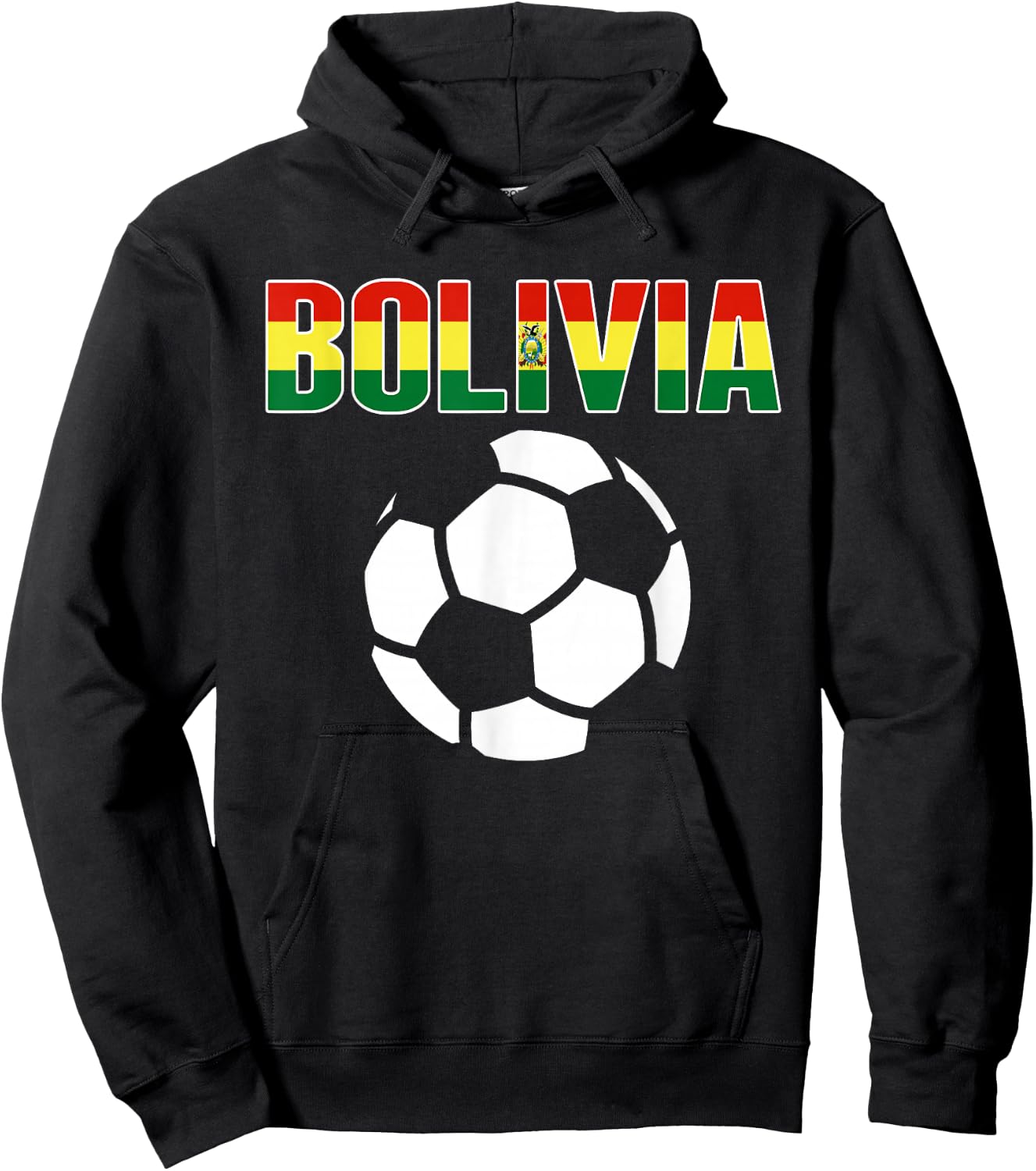 Proud Bolivia Soccer Fans Jersey - Support Bolivian Football Hoodie - Hoodie | Black
