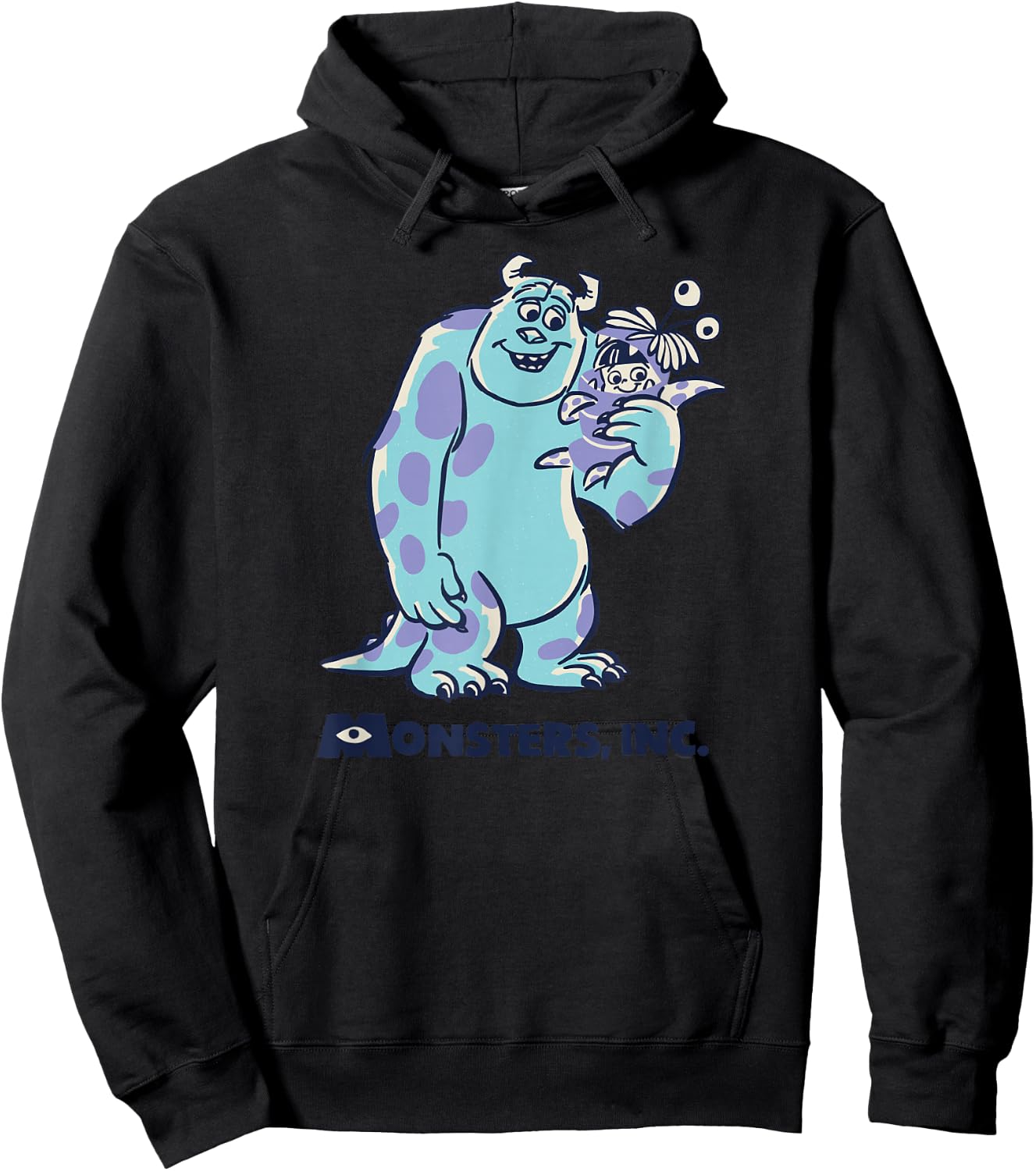 Disney PIXAR Monsters Inc. Sulley and Boo Smiles Hoodie - Hoodie | Black