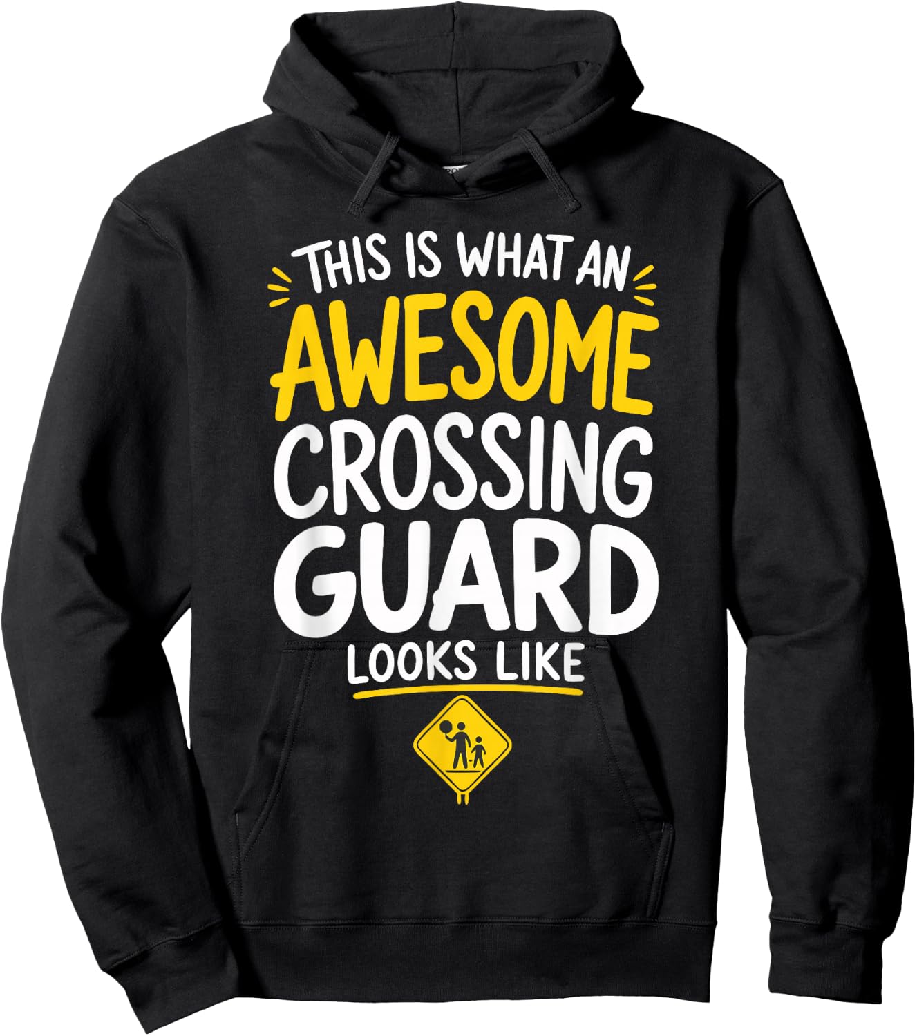Crossing Guard Appreciation School Safety Traffic Hoodie - Hoodie | Black
