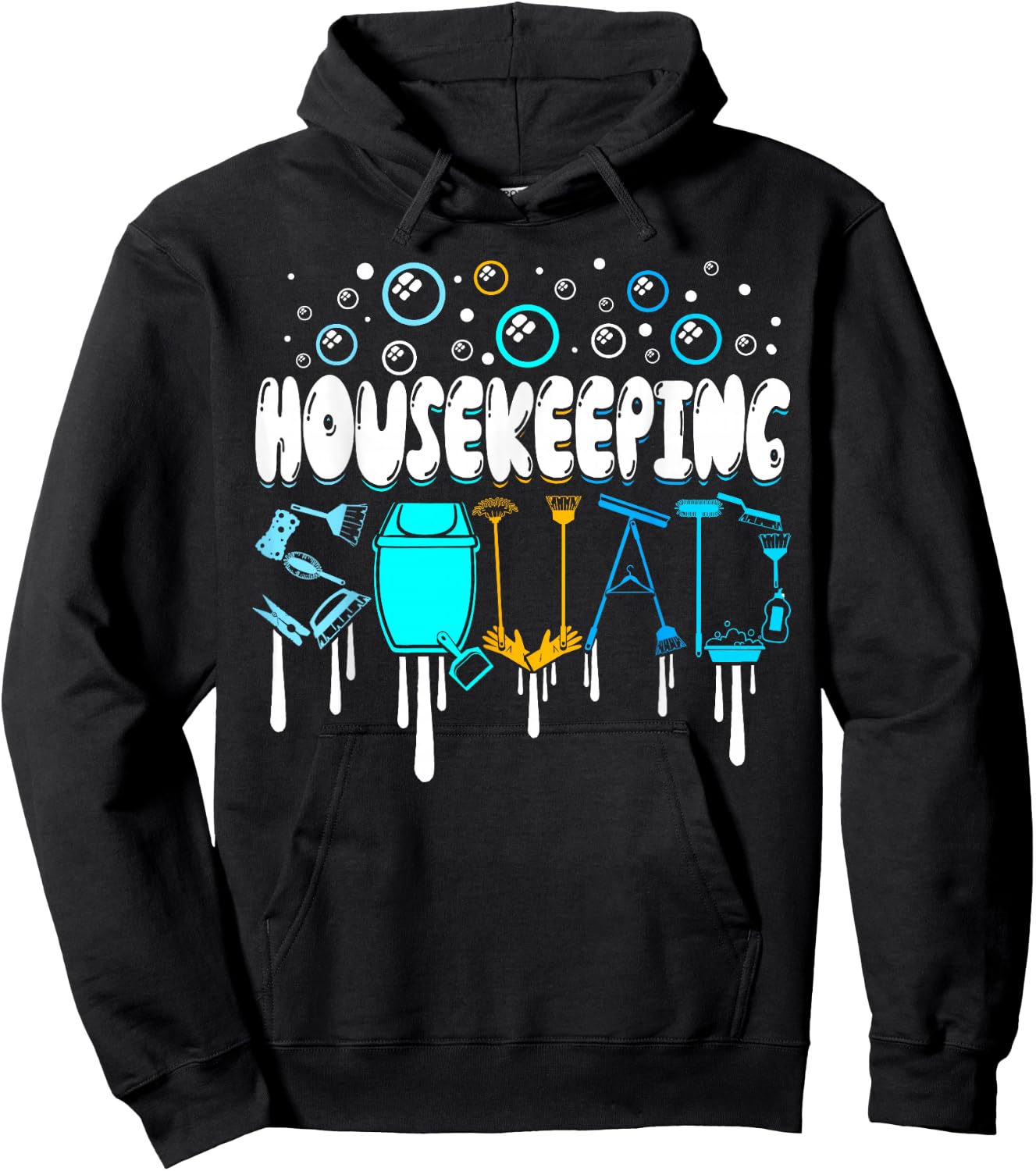 Housekeeping Squad Cleaner Cleaning Housekeeper Hoodie - Hoodie | Black