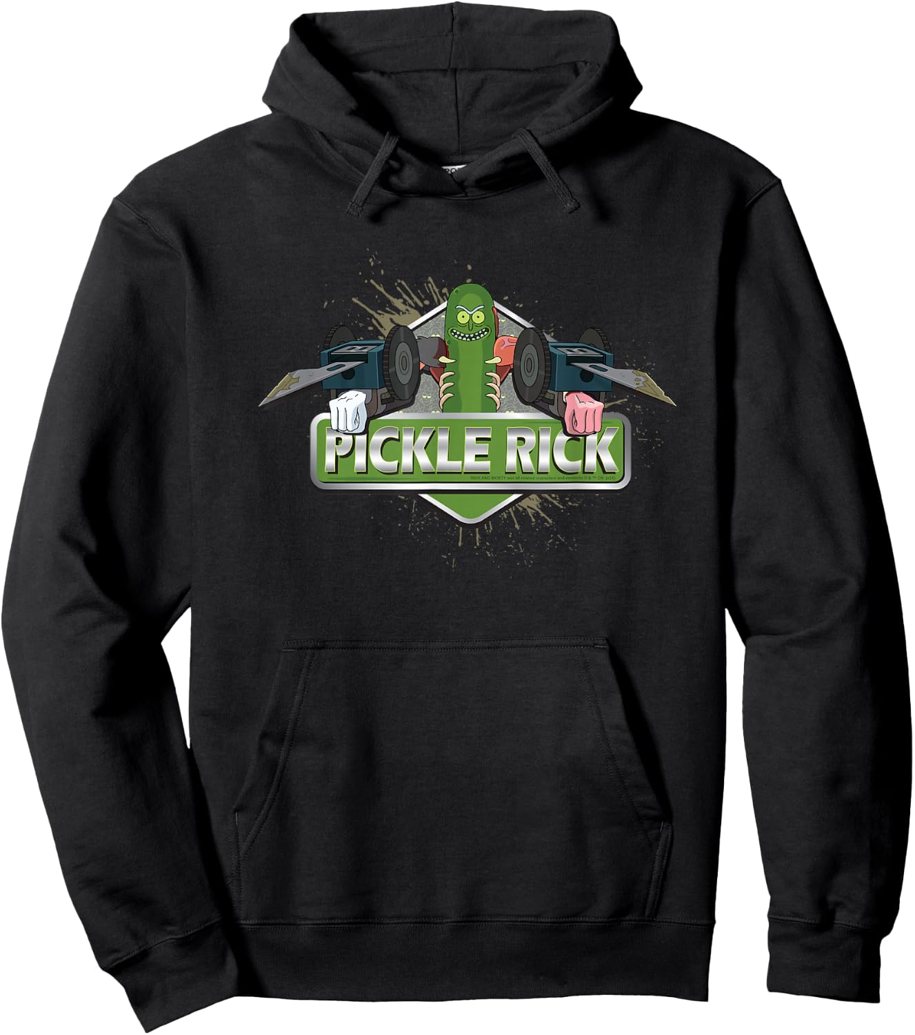 Rick and Morty Pickle Rick Hoodie - Hoodie | Black