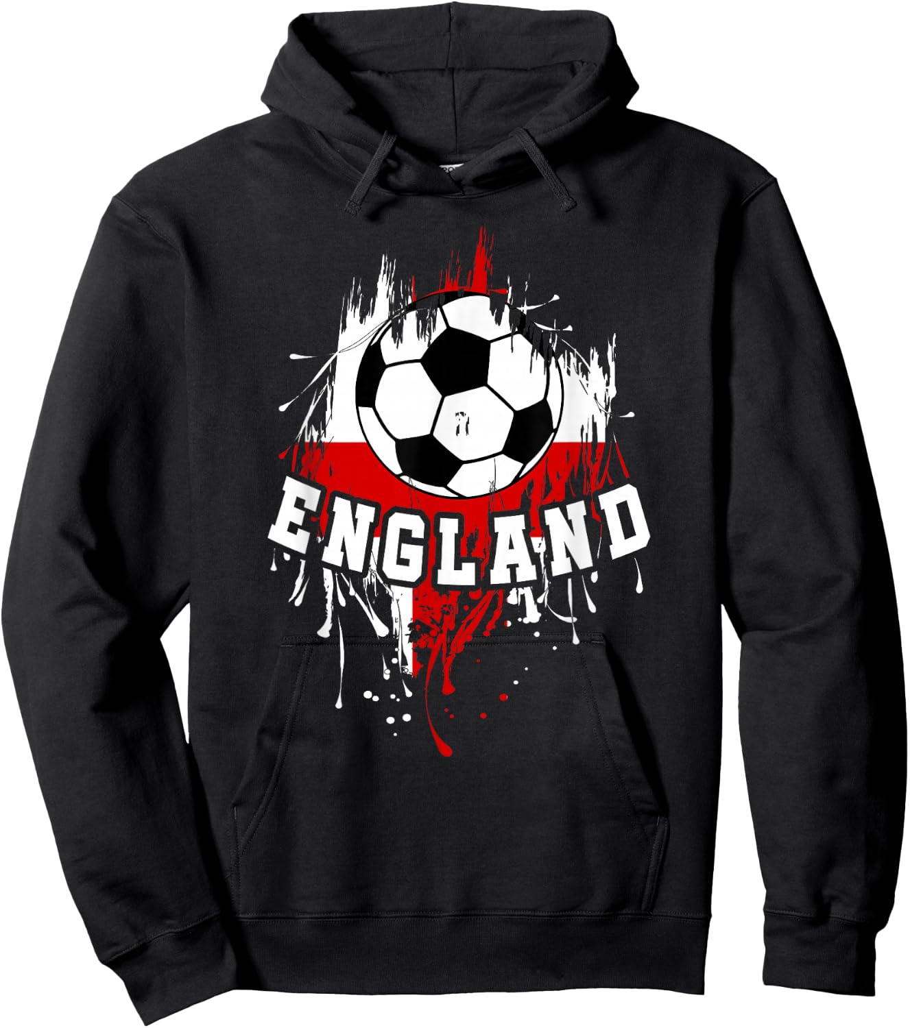 England Soccer English Football England Futbol Hoodie - Hoodie | Black