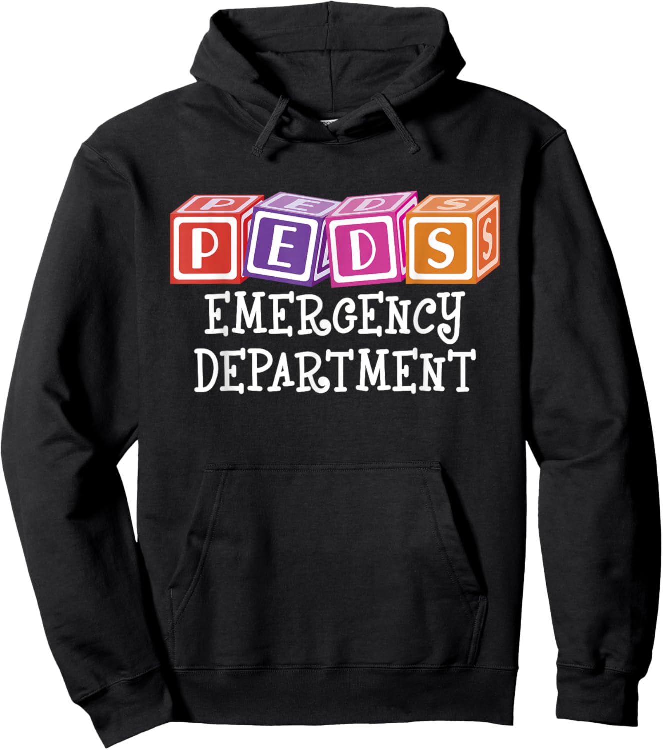 PEDS Emergency Department Nurse - RN ER Pediatric ED Doctor Hoodie - Hoodie | Black