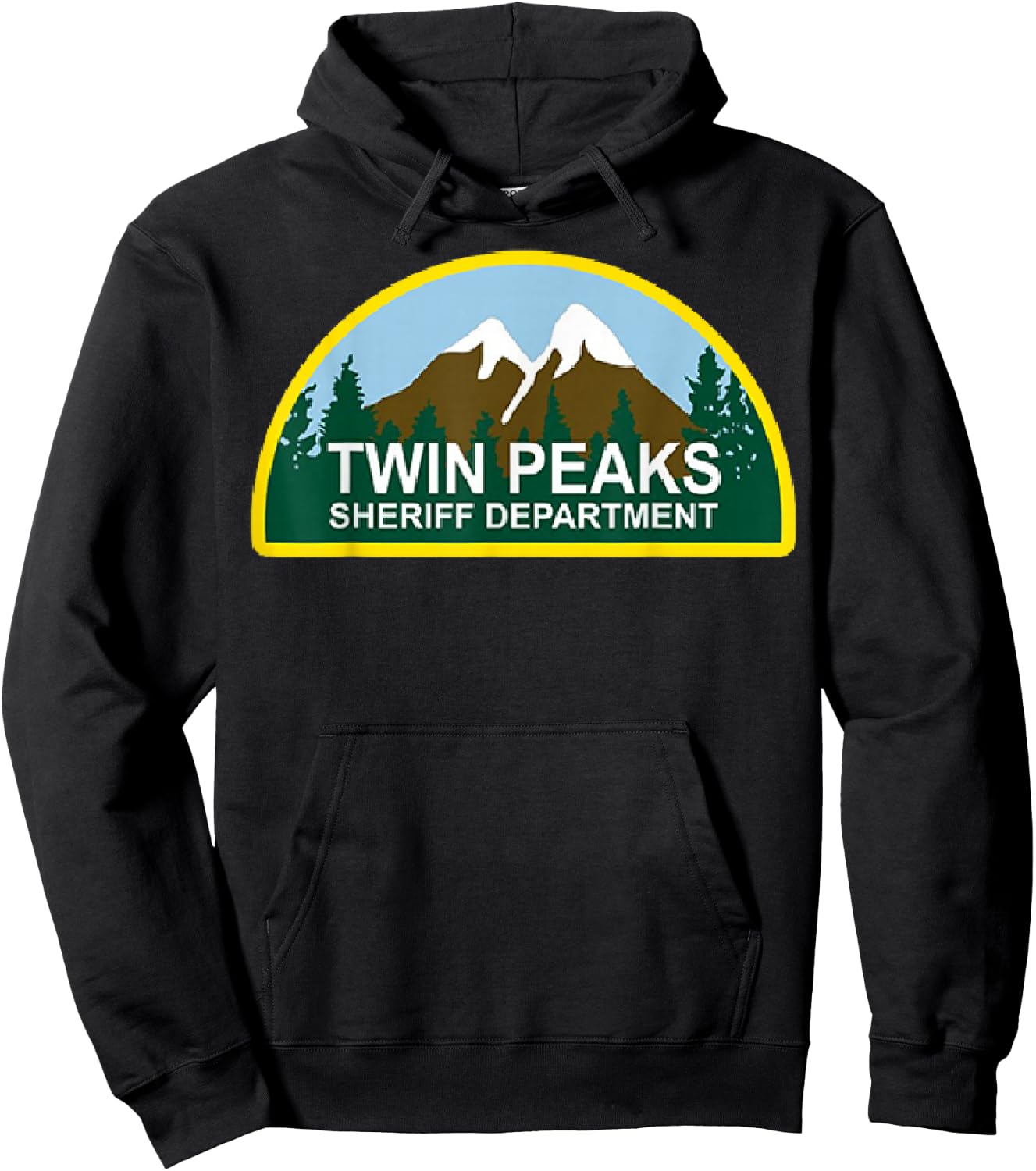 Twin Peaks Sheriff Department Graphic Hoodie - Hoodie | Black