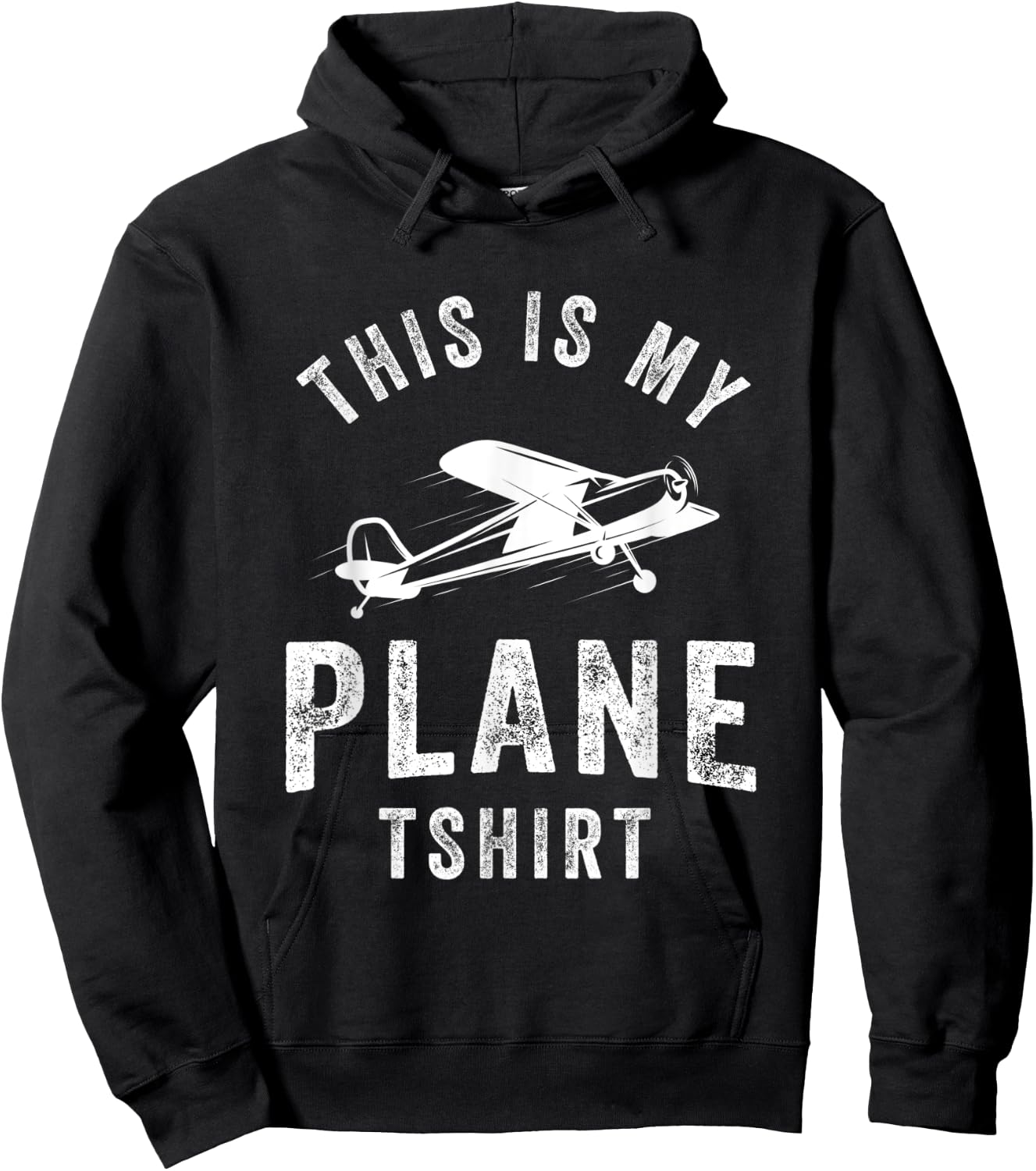 This is My Plane Funny Pilot Airplane Travel Hoodie - Hoodie | Black