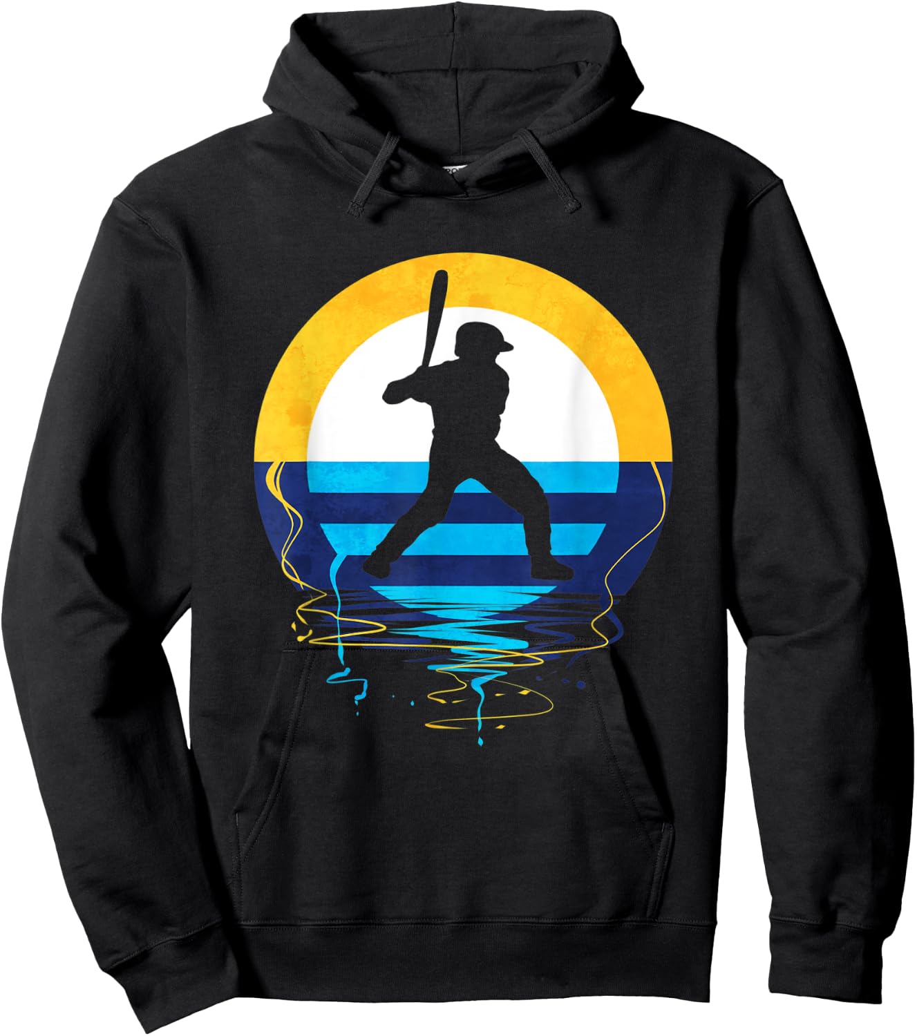 Milwaukee Baseball Sunset Wisconsin State Logo Hoodie - Hoodie | Black