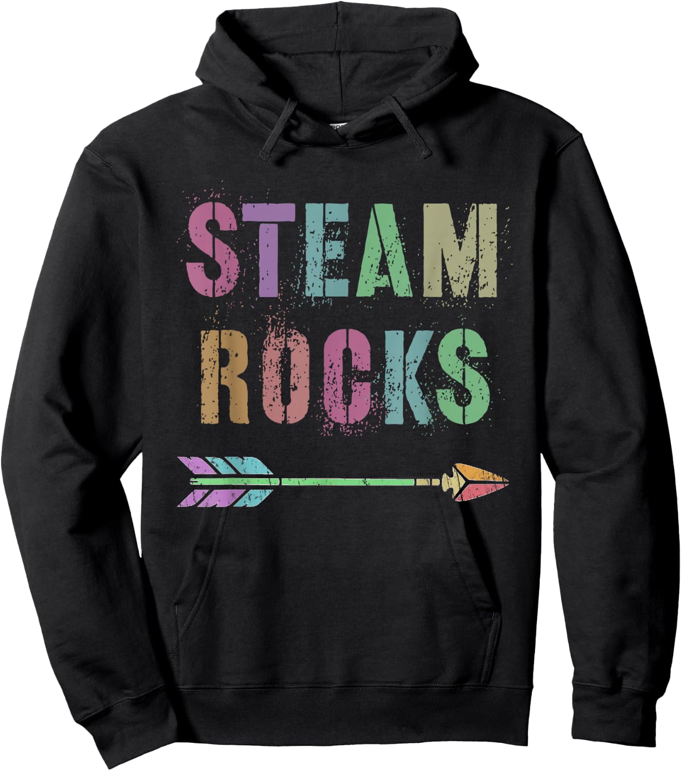 Teaching STEAM ROCKS Science Technology STEM Teacher Squad Hoodie - Hoodie | Black
