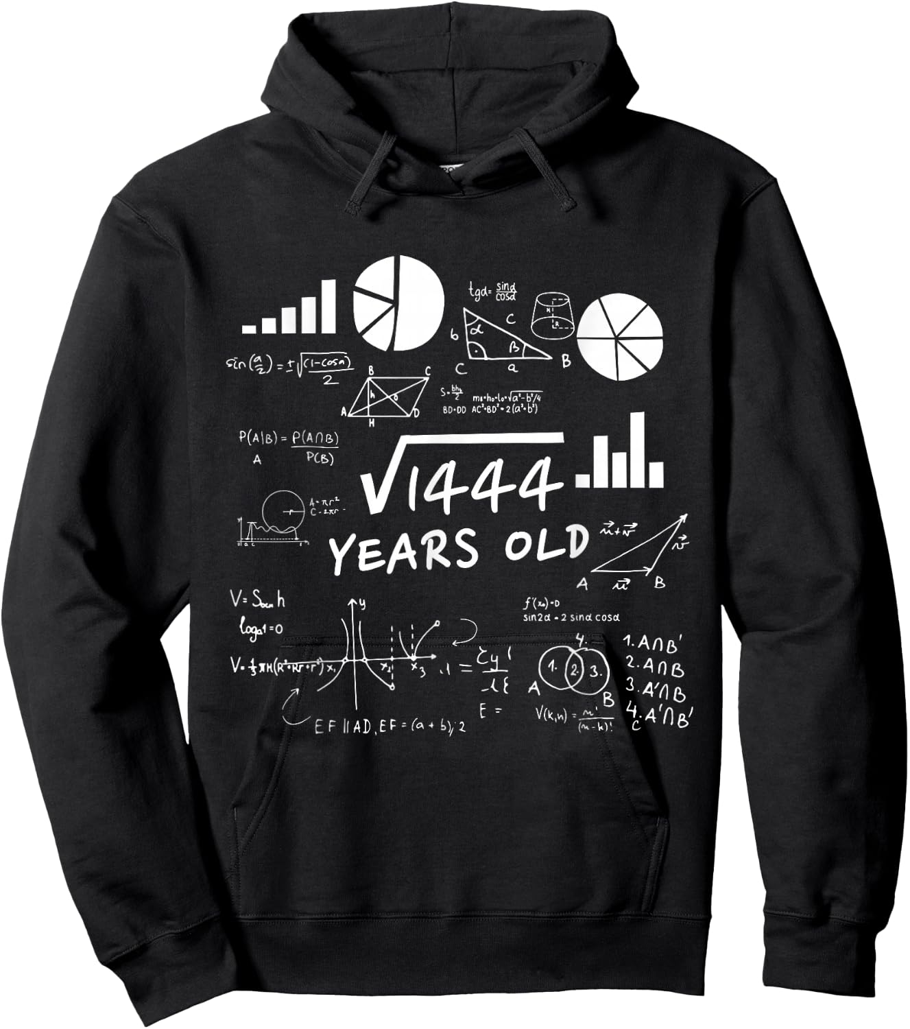 Square Root 38 Year Old Gift Funny Teacher 38th Birthday Hoodie - Hoodie | Black