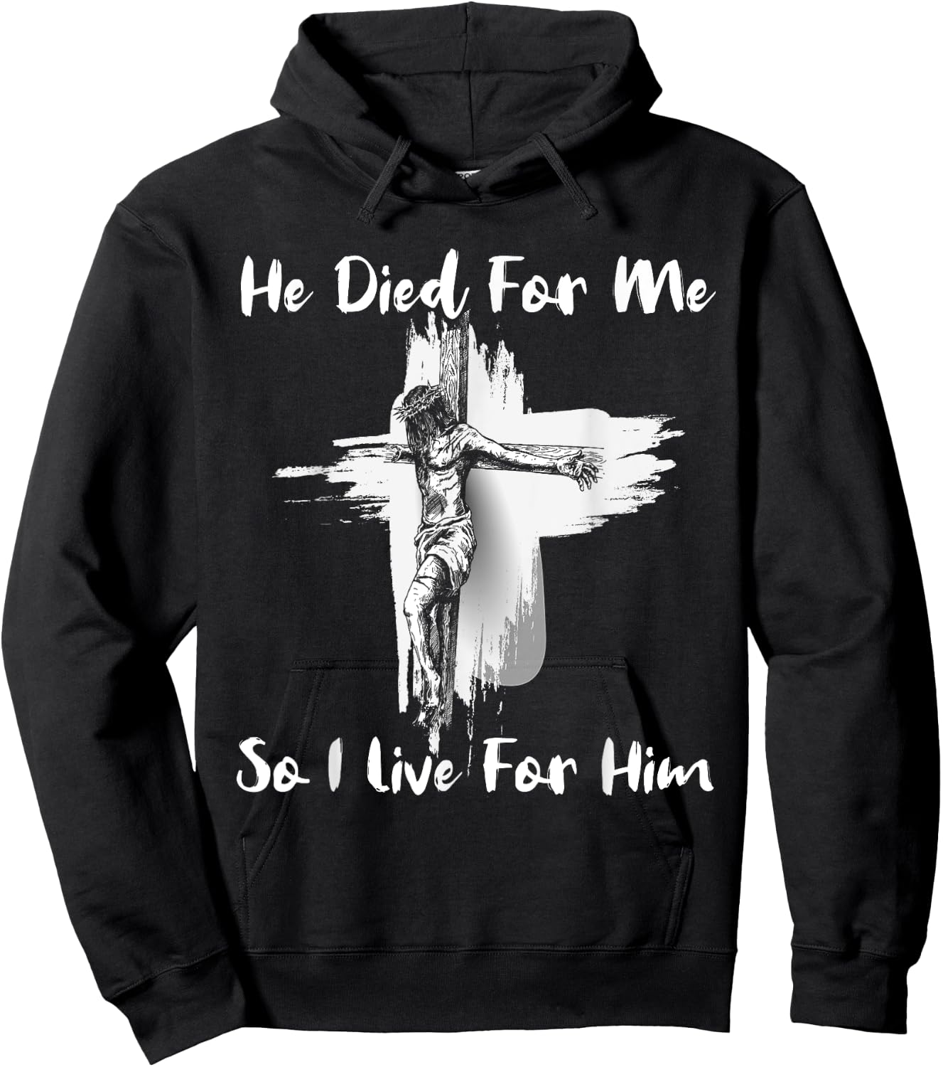Christian Bible Verse Jesus Died For Me Hoodie - Hoodie | Black