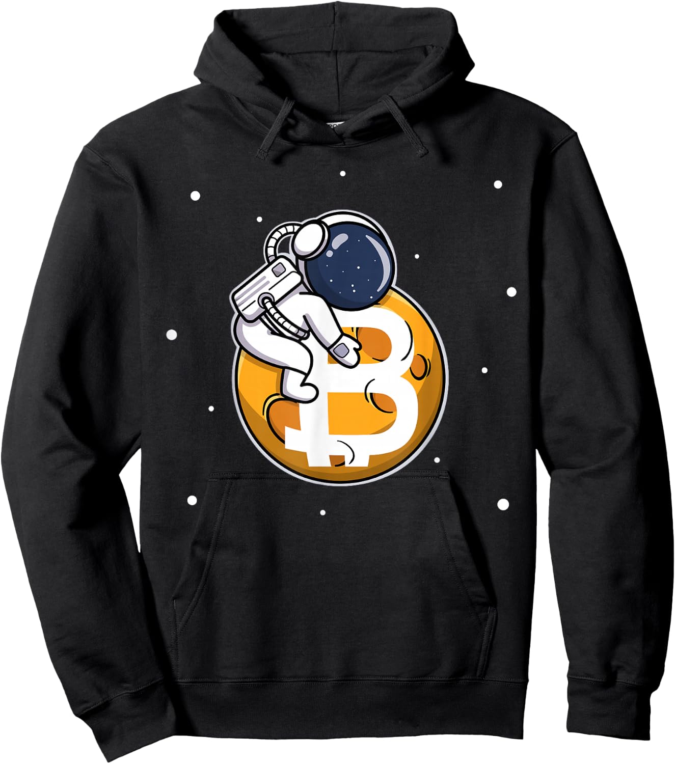 To The Moon Astronaut Crypto Currency Hoodie - Hoodie | Black
