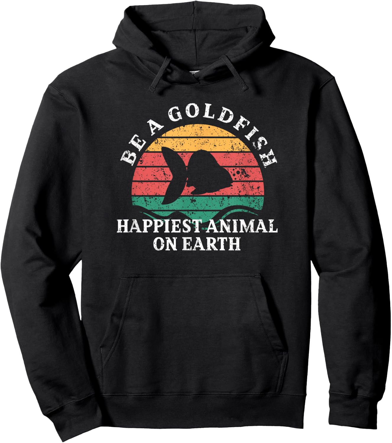 Be a goldfish Design for goldfish lover Hoodie - Hoodie | Black