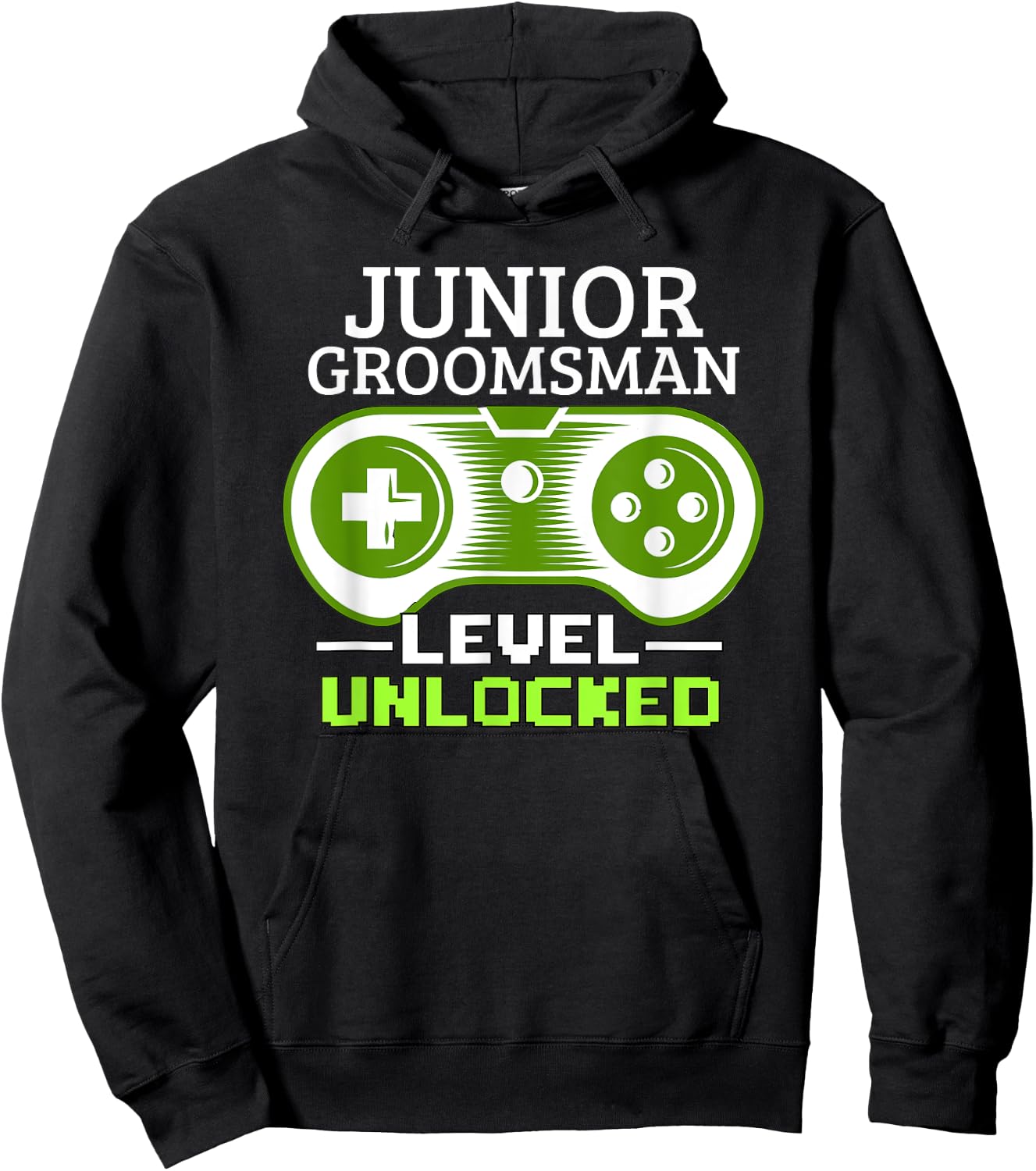 Junior Groomsman Bowtie Jr Boys Video Gamer Gaming Hoodie - Hoodie | Black