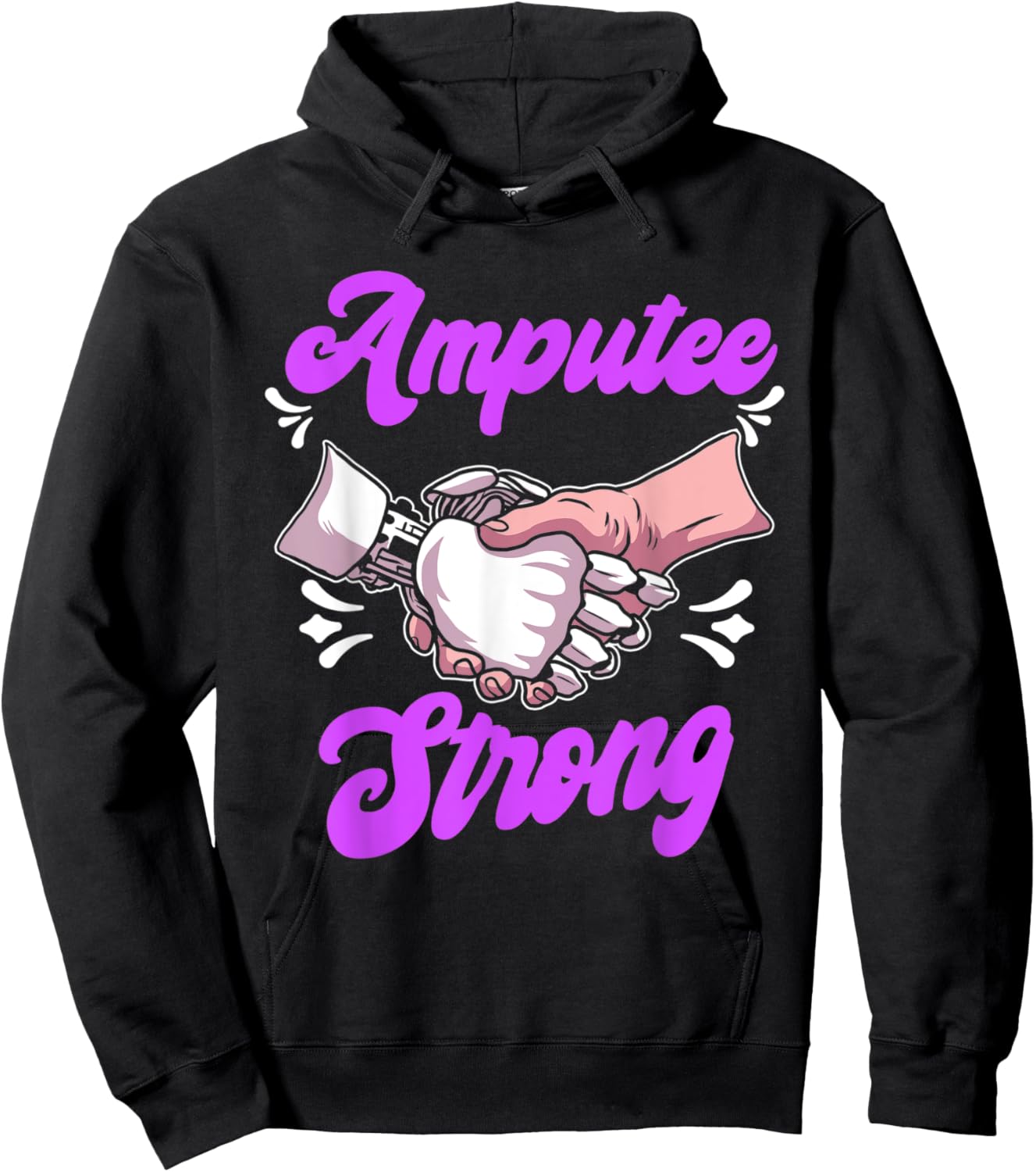 Amputee Humor Life Health Leg Arm Funny Recovery Gifts Hoodie - Hoodie | Black
