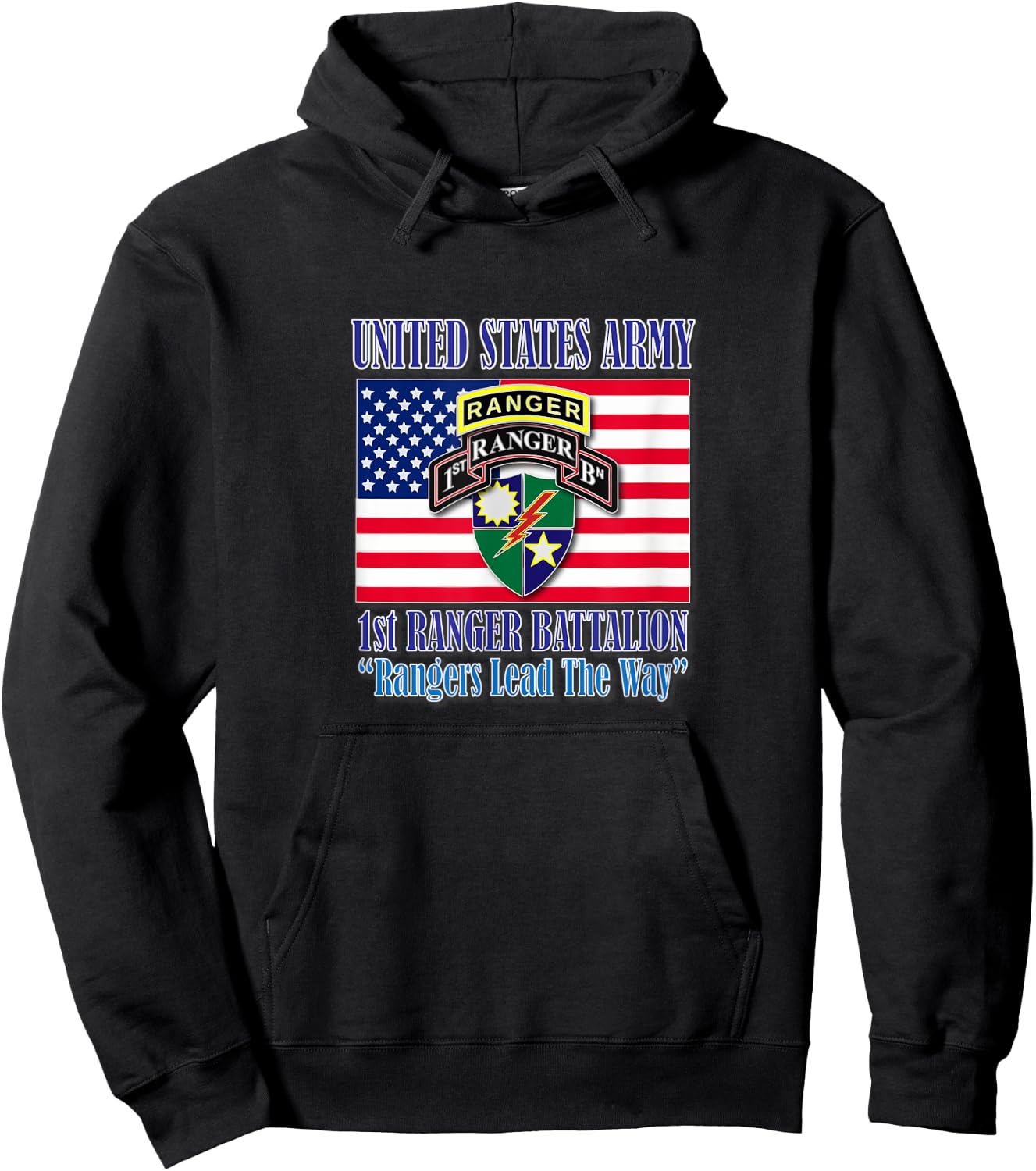 1st Ranger Battalion Hoodie - Hoodie | Black