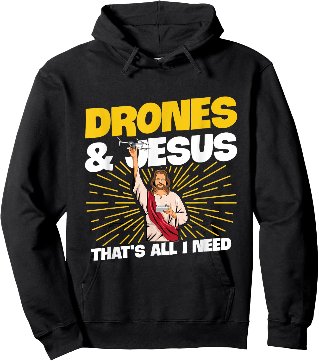 Quadcopter Design for a Drone Pilot Hoodie - Hoodie | Black