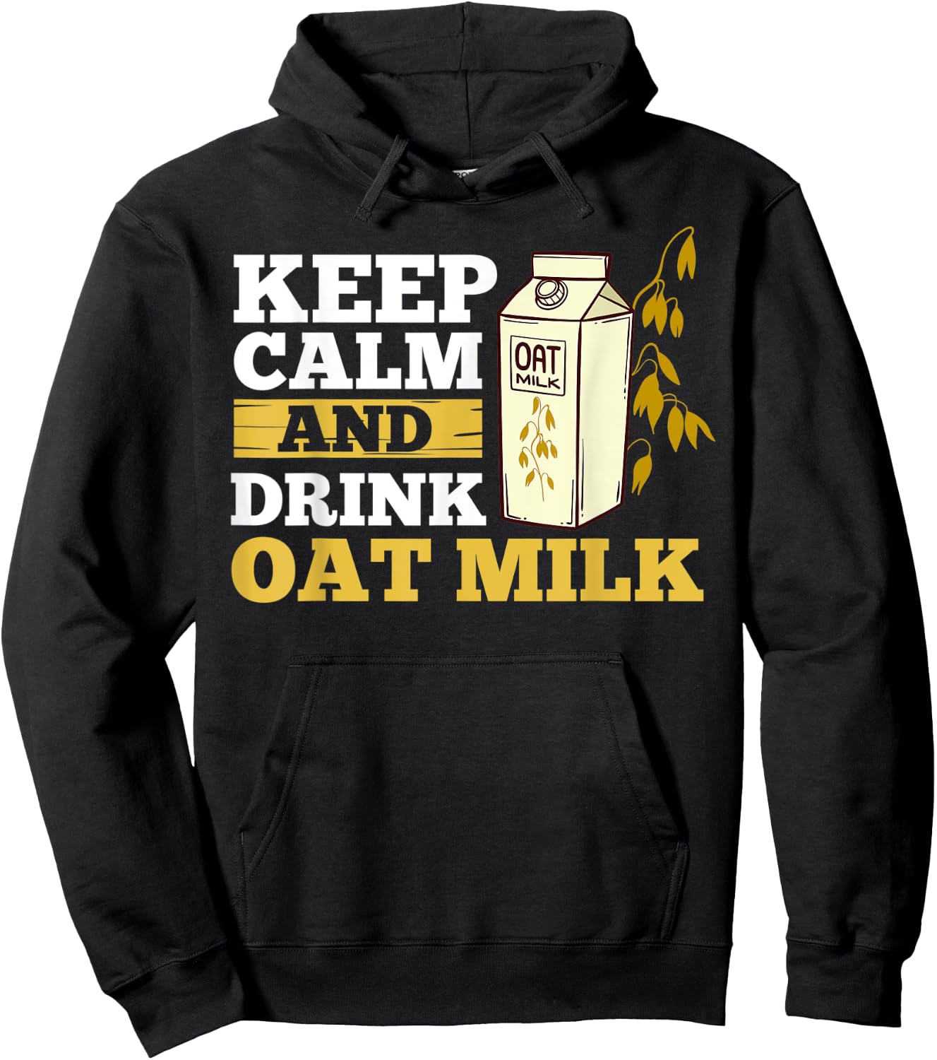Oat Milk Recipes Vegan Drink Plant Based Milk Hoodie - Hoodie | Black