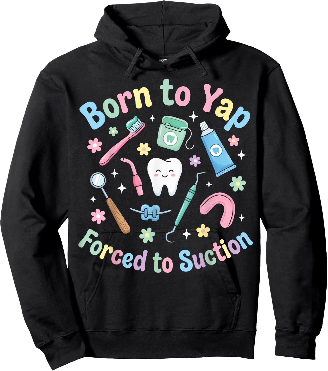 Born to Yap Forced to Suction Hoodie - Hoodie | Black