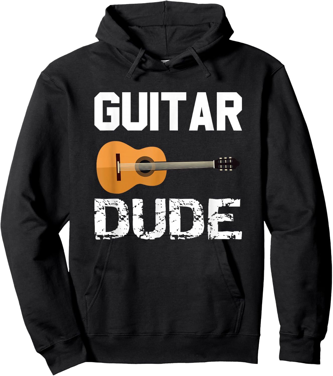 Guitars Acoustic Classical Gift Boys Men Kids Hoodie - Hoodie | Black