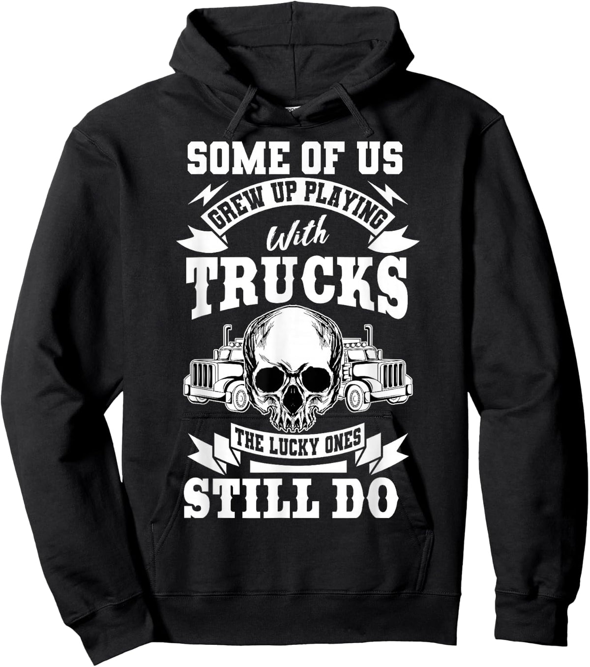 Truck Driver Trucker Vehicle LGV Truckie Driving Teamster Hoodie - Hoodie | Black