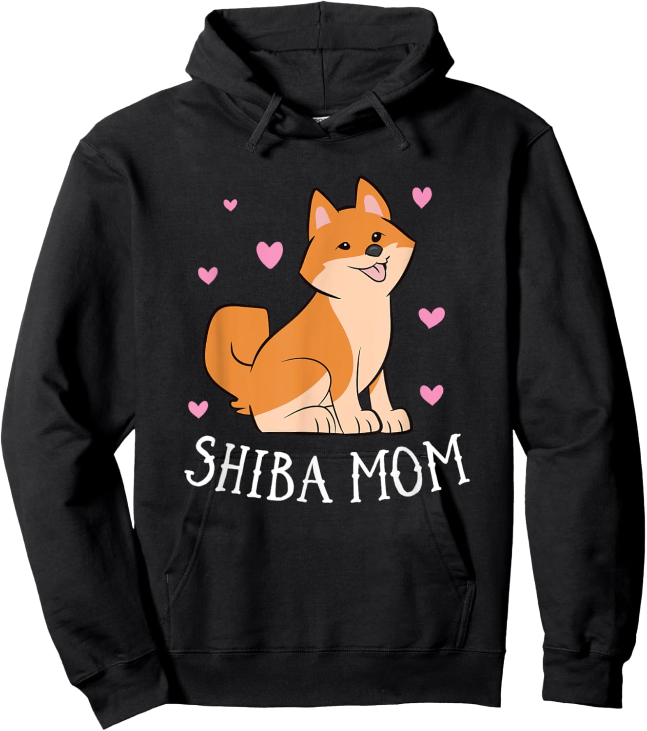 Shiba Inu Dog Funny Shiba Inu Mom Dog Shiba Mom Men Women Girls Kids Hoodie - Hoodie | Black
