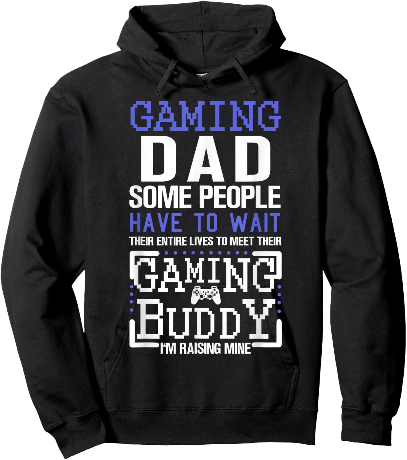 Gaming Dad Funny Father Kid Matching Hoodie - Hoodie | Black