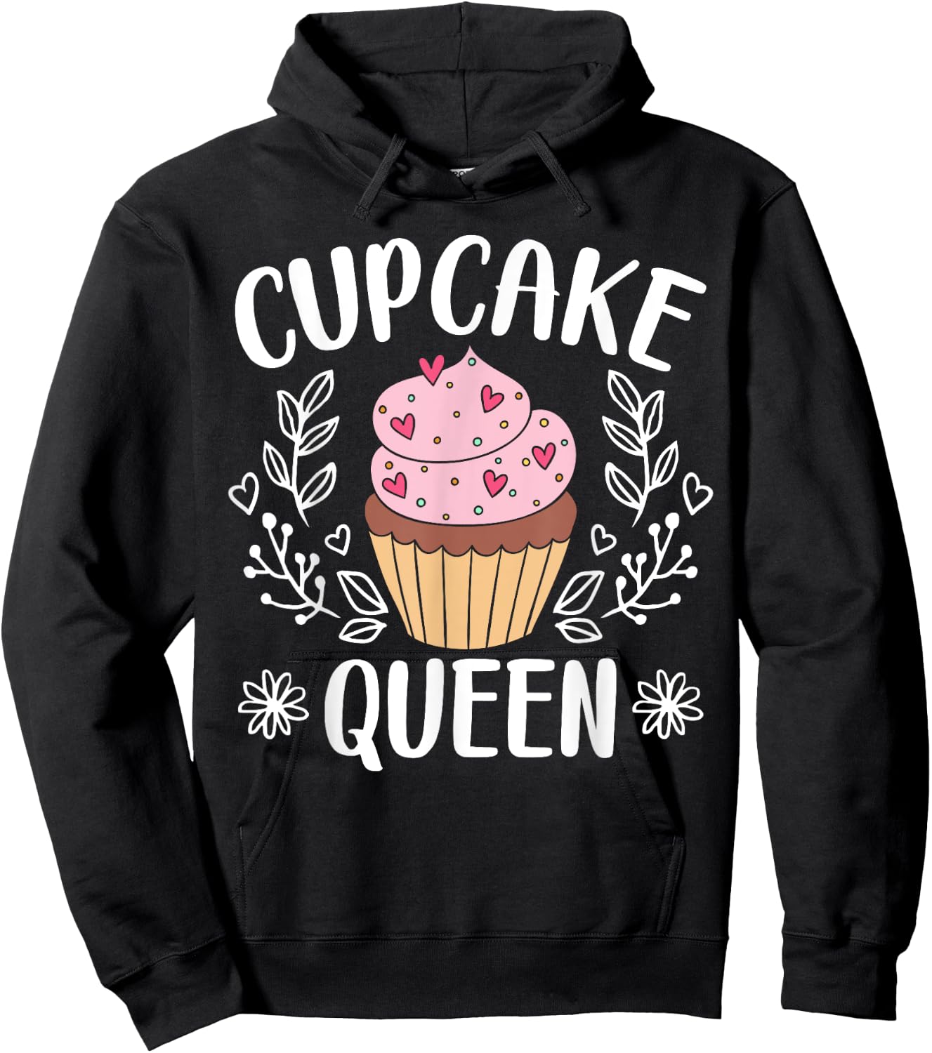 Cupcake Queen Confectionery Baker Pastries Muffin Eater Hoodie - Hoodie | Black