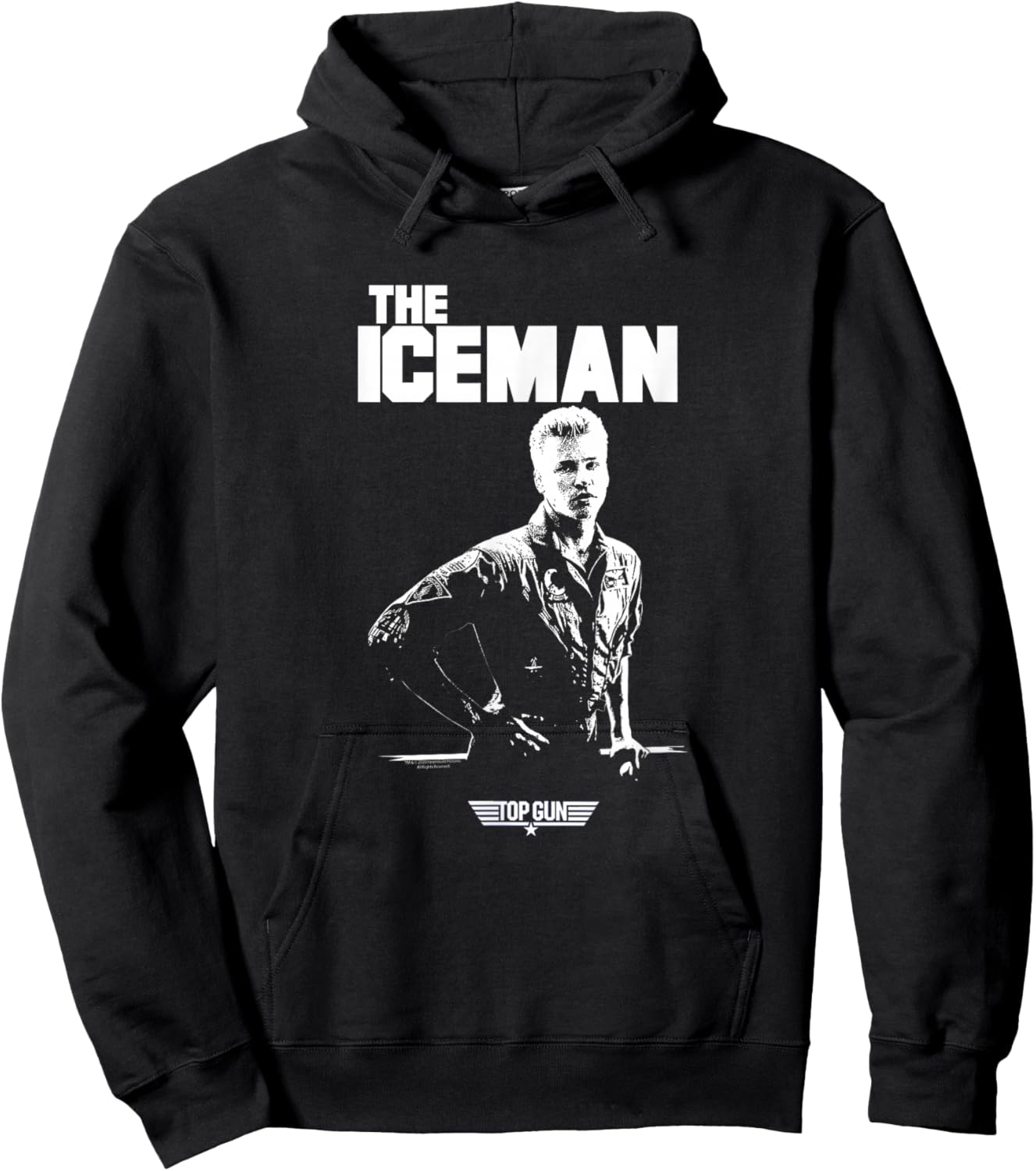 Top Gun Iceman Photo Action Movie Hoodie - Hoodie | Black
