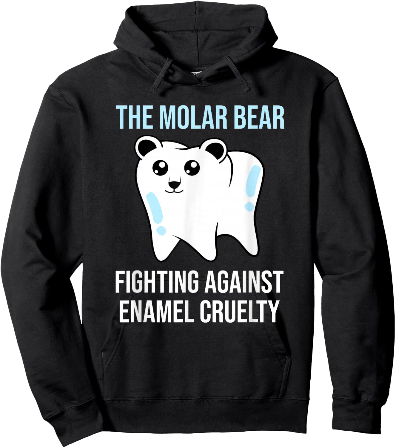 The Molar Bear - Funny Dentist Dental Assistant Hoodie - Hoodie | Black