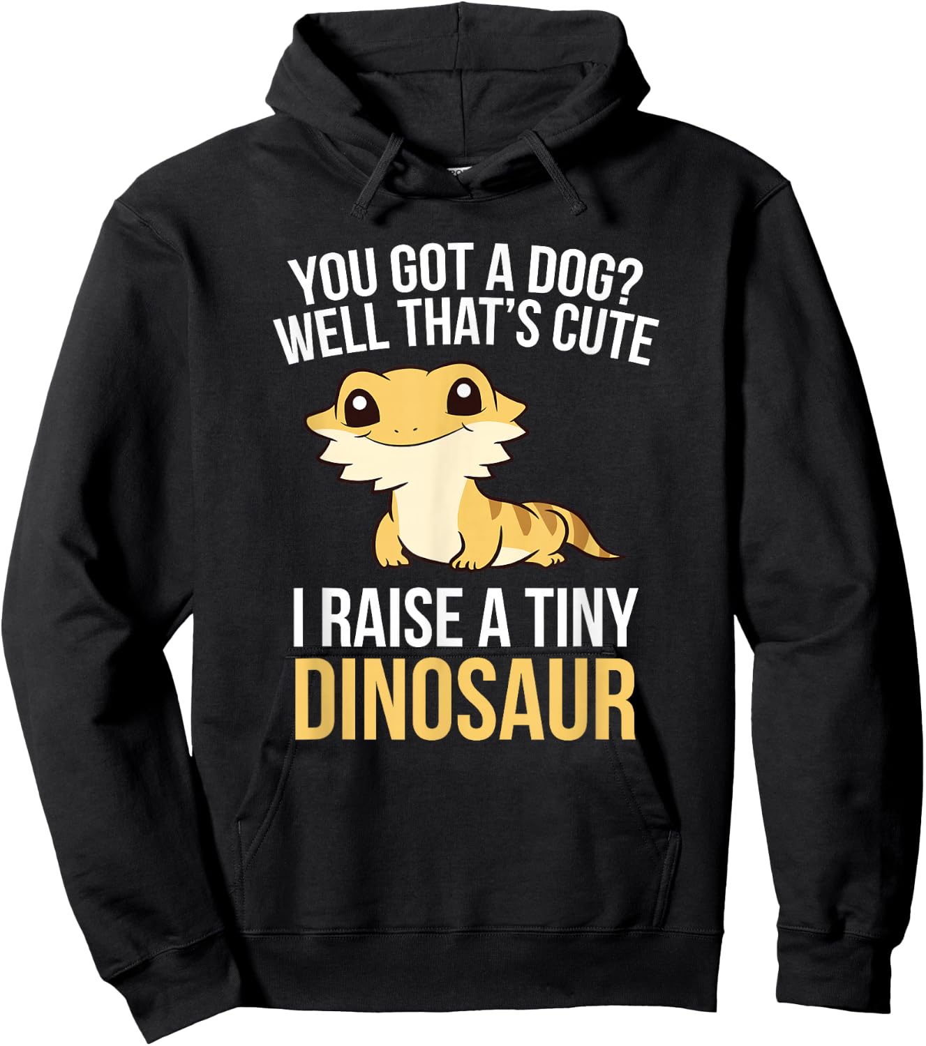Bearded Dragon Pet I Raise A Tiny Dinosaur Bearded Dragon Small Hoodie - Hoodie | Black