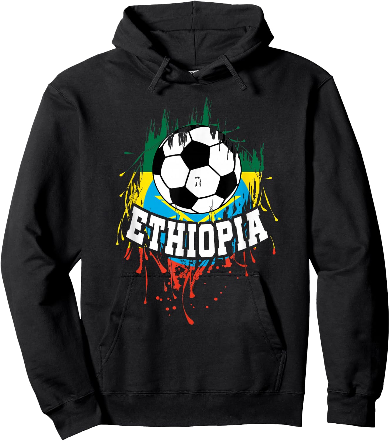 Ethiopia Soccer Ethiopian Football Habesha Futbol Hoodie - Hoodie | Black