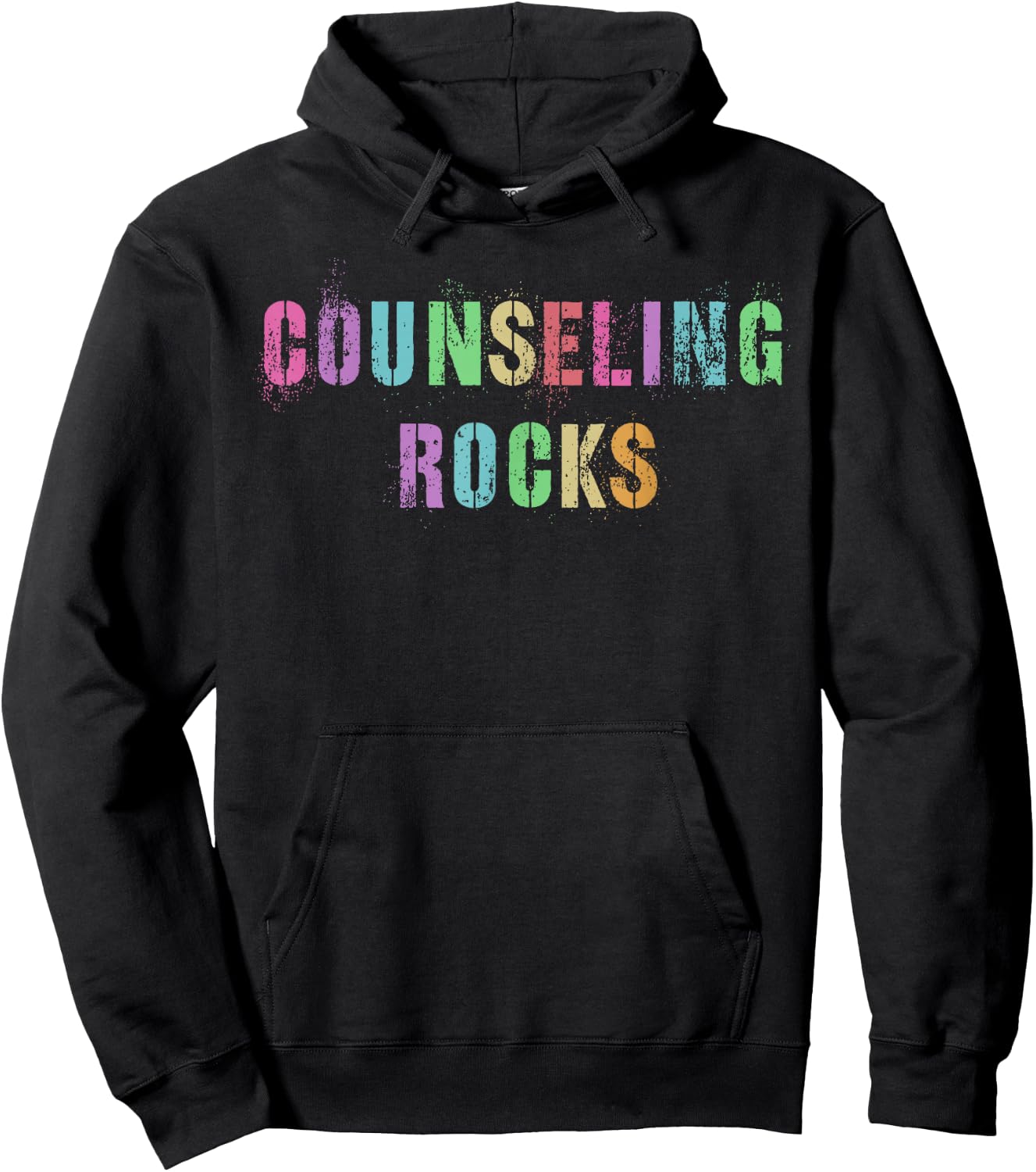 COUNSELING ROCKS School Counselor Team College Guidance Hoodie - Hoodie | Black