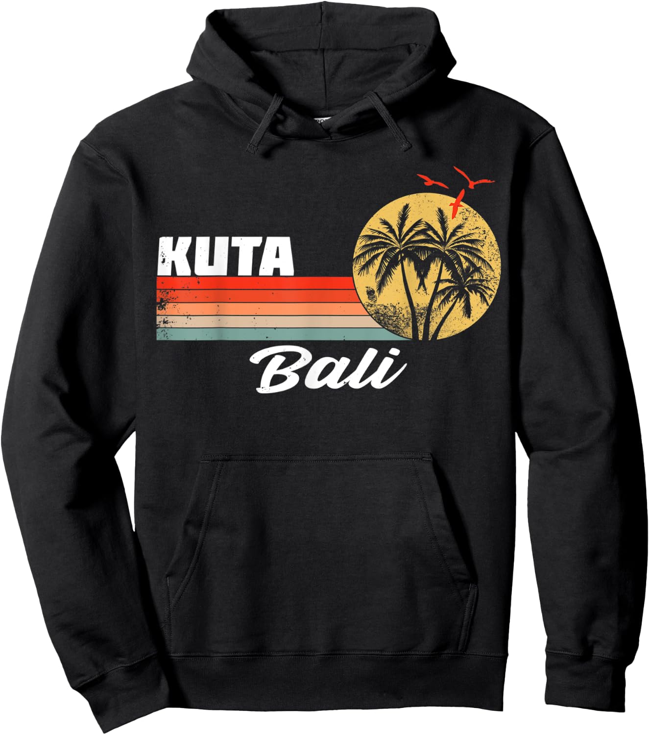 Bali Surfer I Indonesia Surfing I Bali Surf I Kuta Surf Hoodie - Hoodie | Black