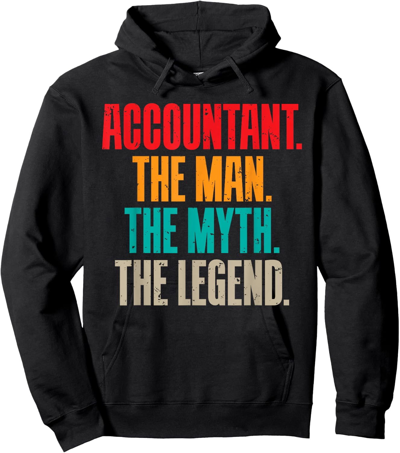 Accountant the Man the Myth the Legend Bookkeeper Accounting Hoodie - Hoodie | Black