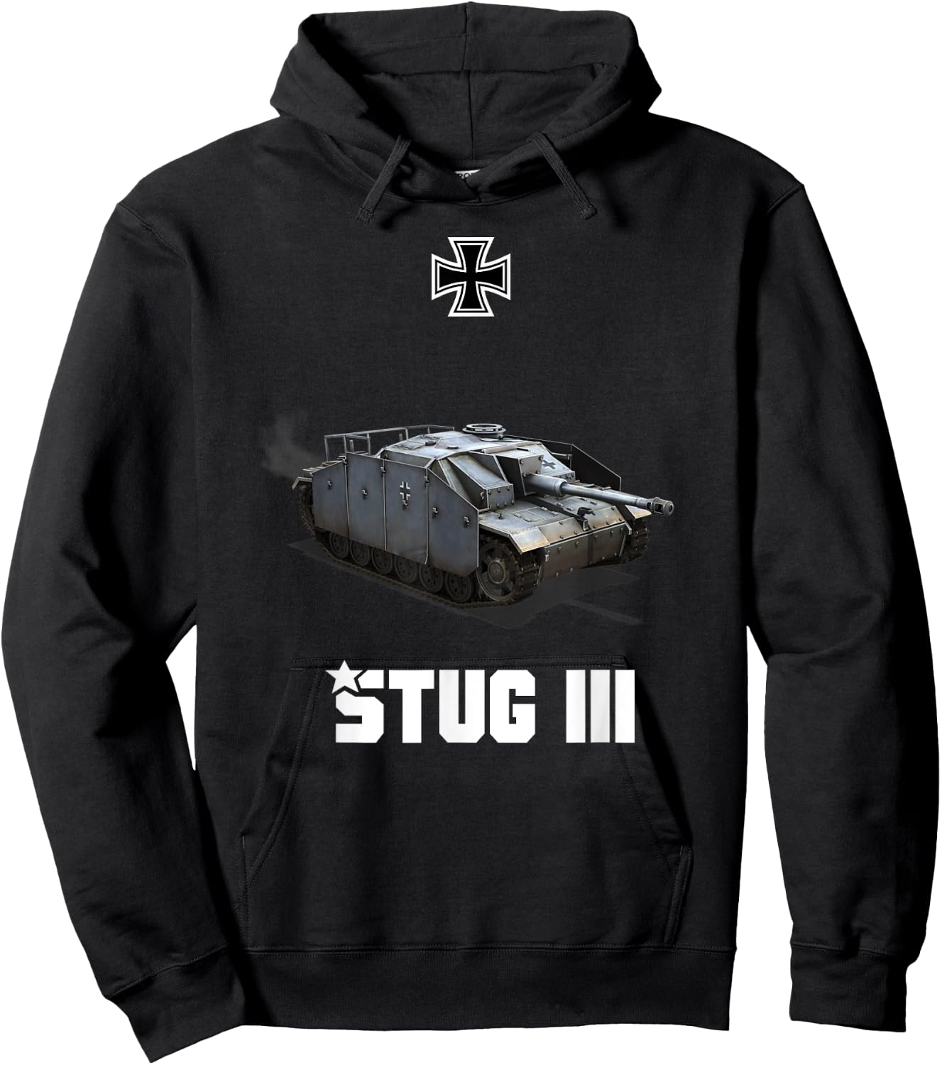 StuG III Ausf. G German Tank Destroyer WW2 Military Hoodie - Hoodie | Black